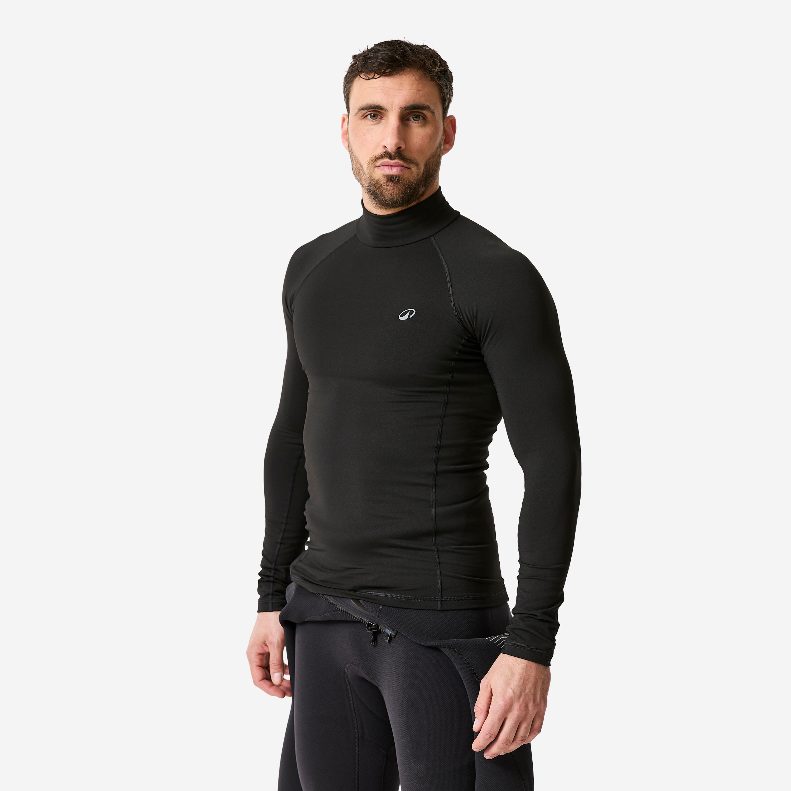 Top polaire surf 900 Homme manches longues - Noir