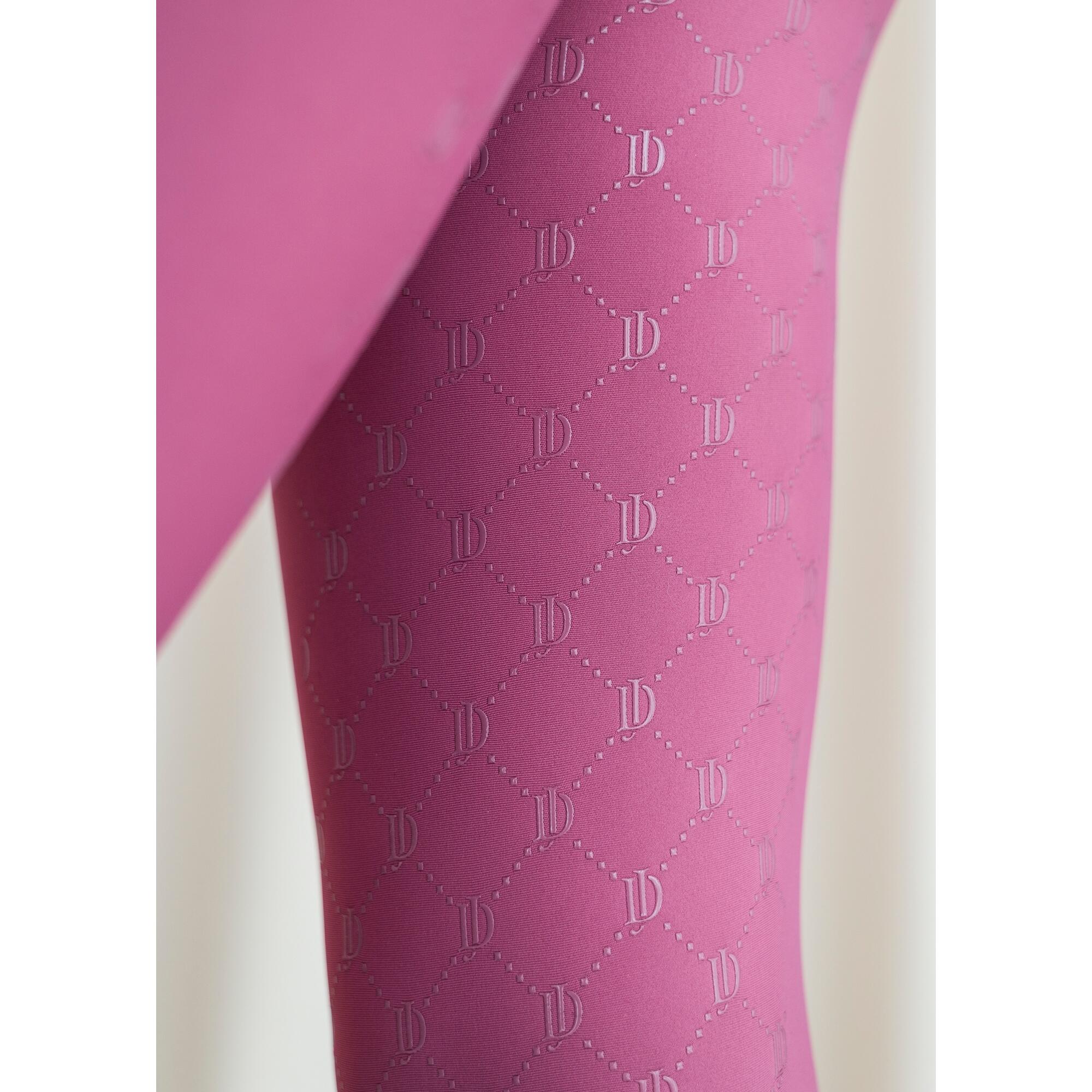 Legginsy jeździeckie letnie Cathrine ciemna malina 4/4