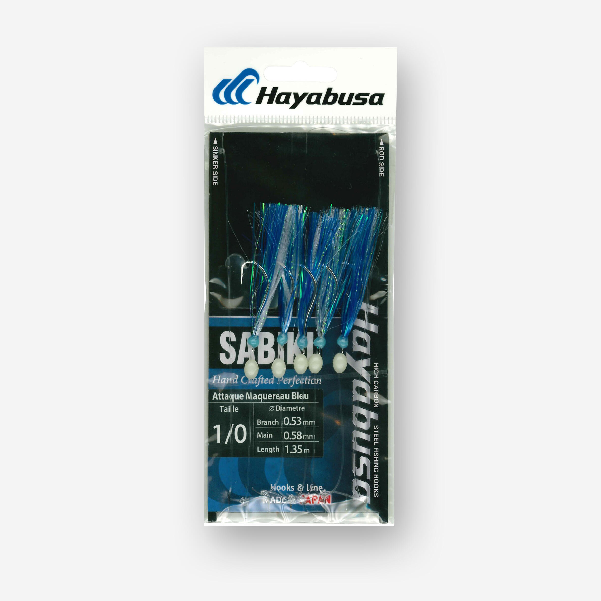 HAYABUSA Sabiki Attaque Maquereau Bleu 1/0 mitraillette