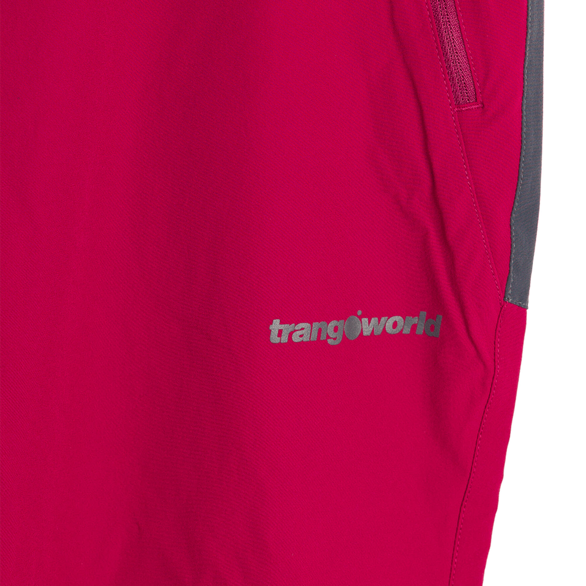 Pantalón de montaña y trekking Mujer Trangoworld Oteros rojo 2/4