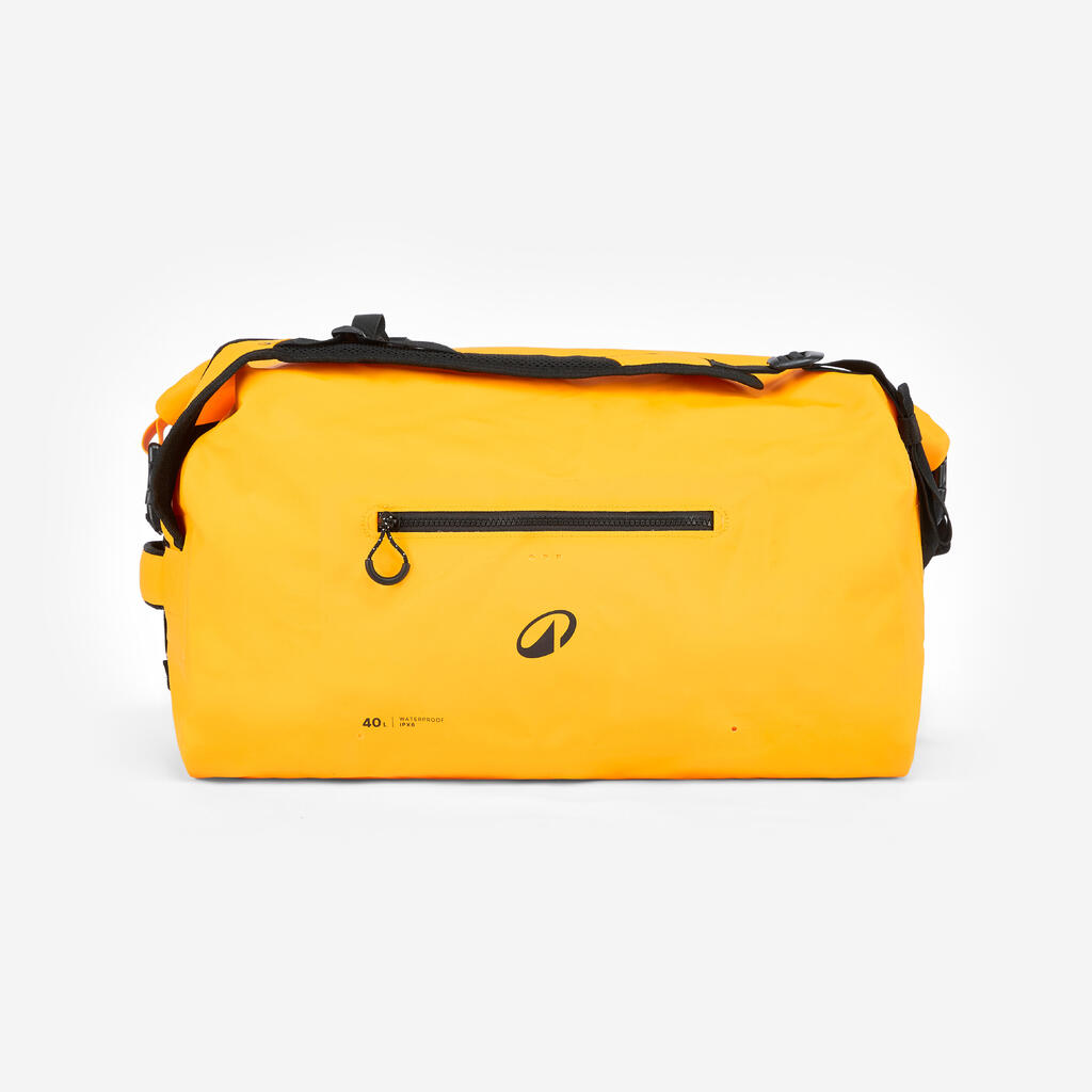 Waterproof travel bag water sports 40 L, IPX6 yellow