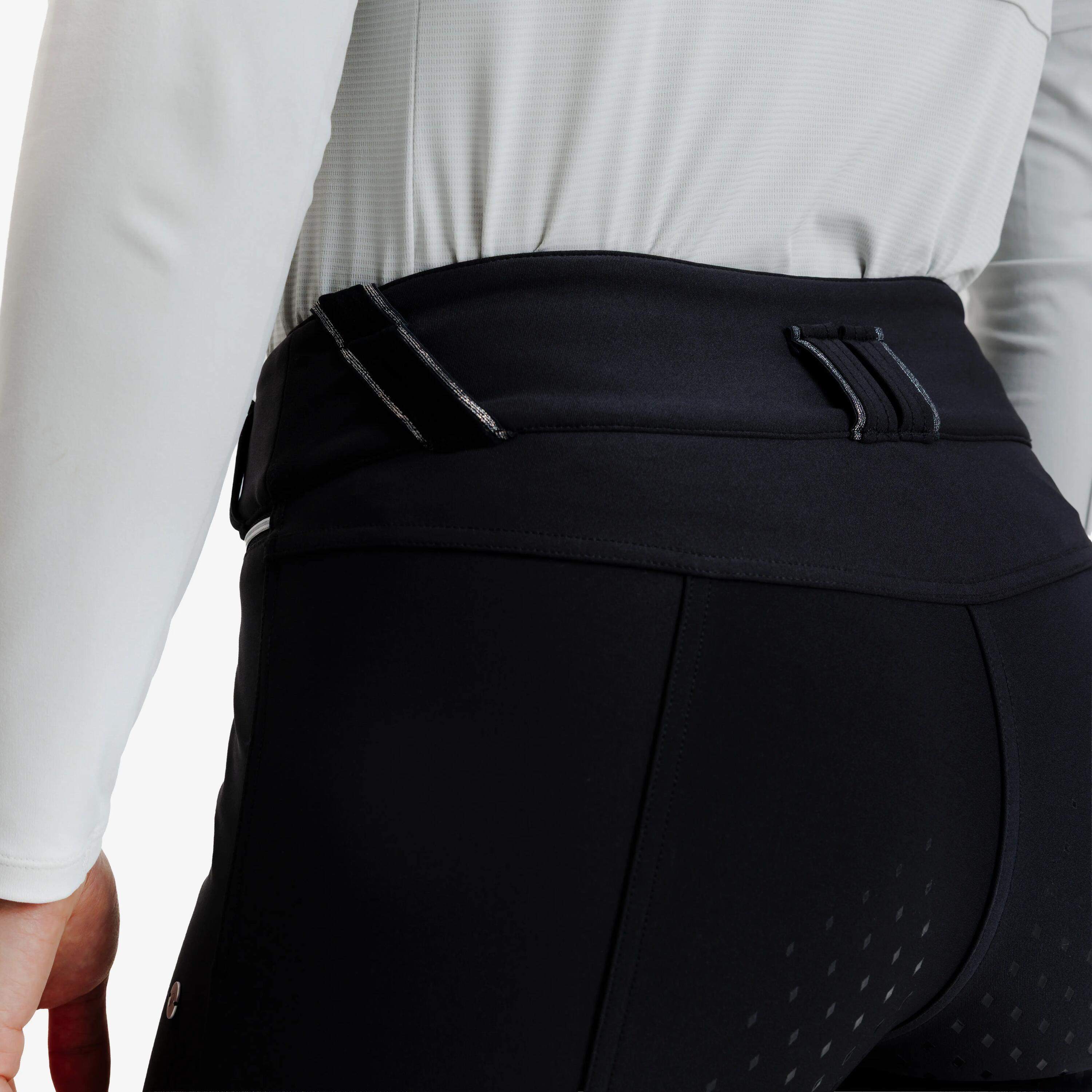 Calças de Equitação quentes Full Grip Mulher - Inverno 900 preto 6/12