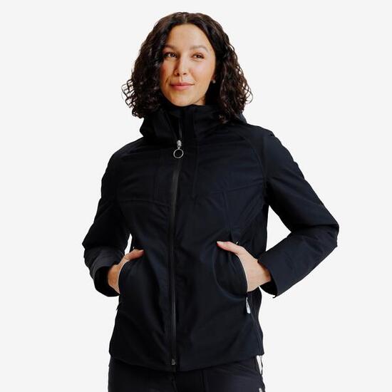 Veste chaude équitation femme - hiver - 900 noir