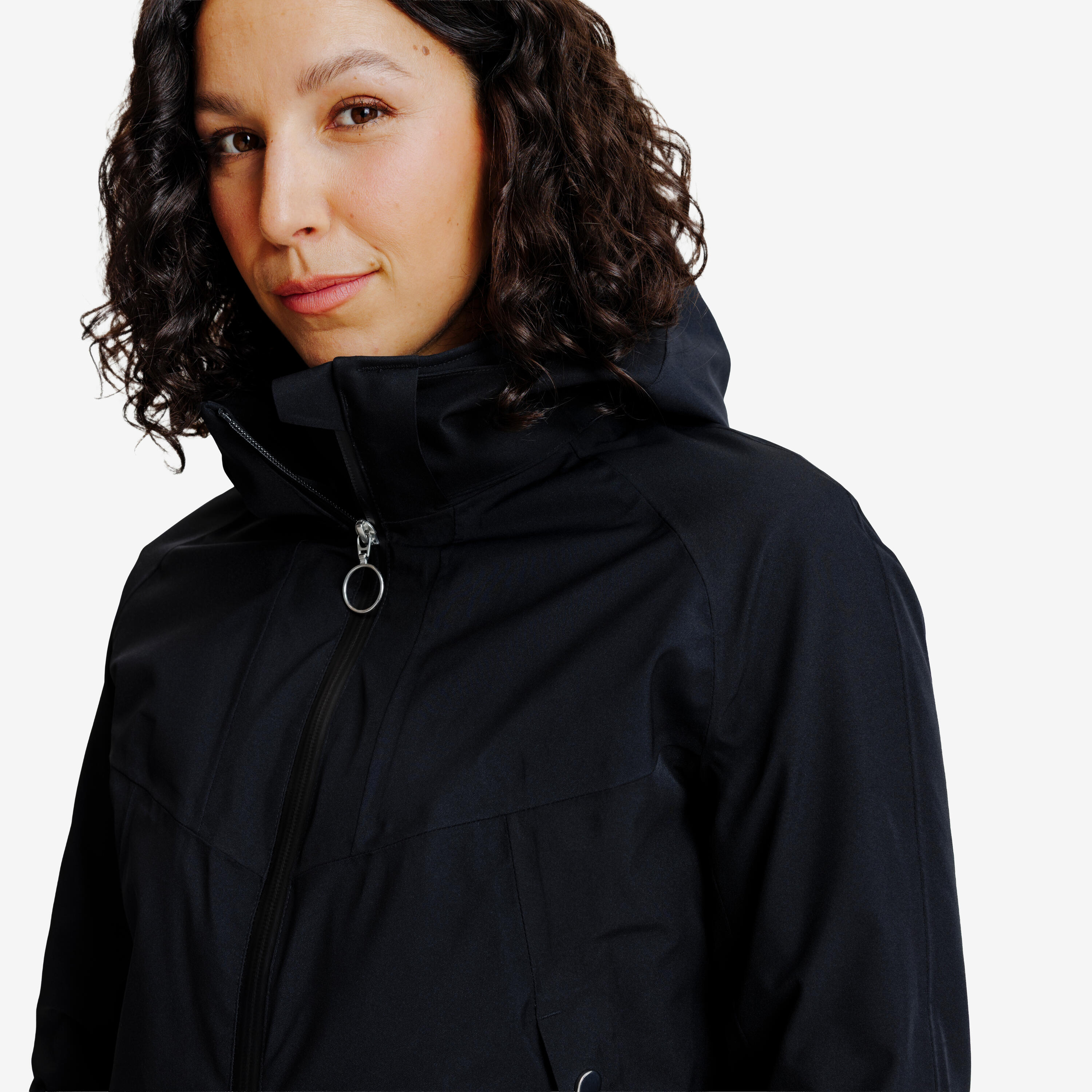 Veste chaude équitation femme - hiver -  900 noir 2/13