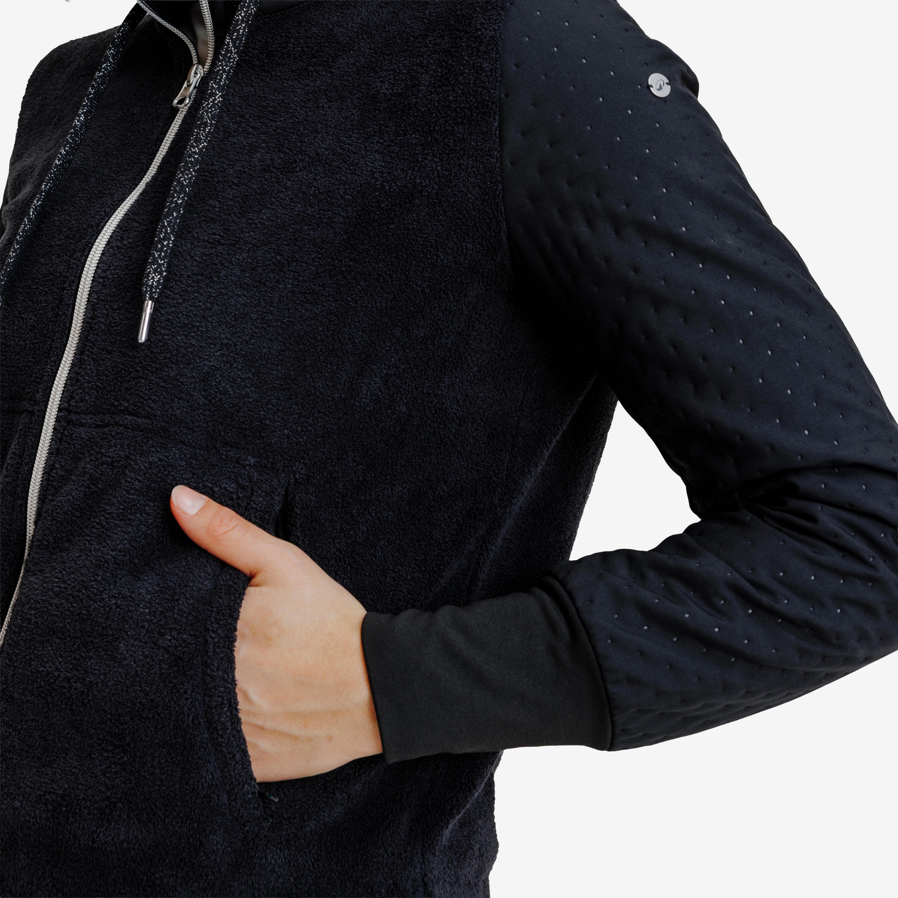 Bluza jeździecka damska Fouganza 500 ciepła 3/8