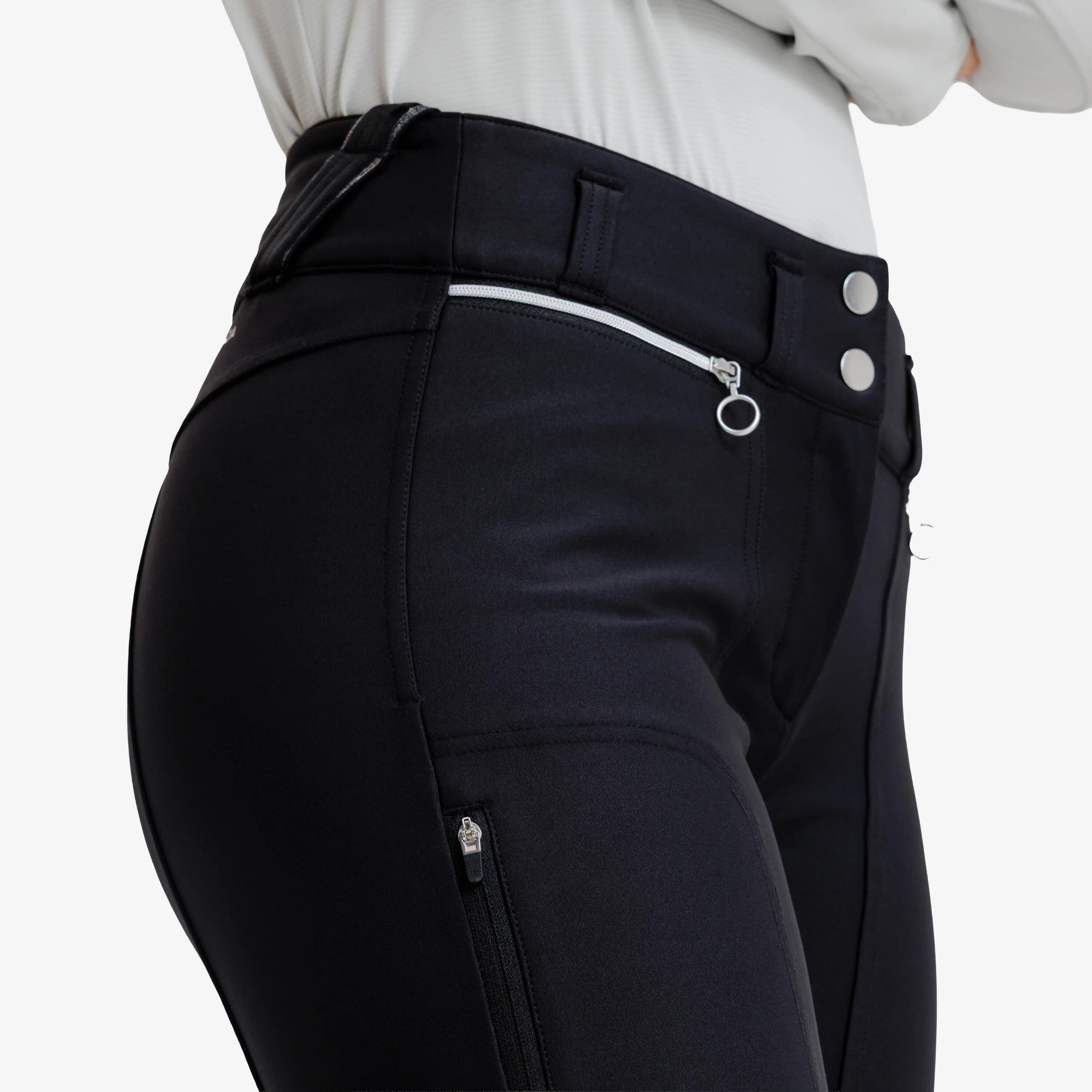 Calças de Equitação quentes Full Grip Mulher - Inverno 900 preto 3/12