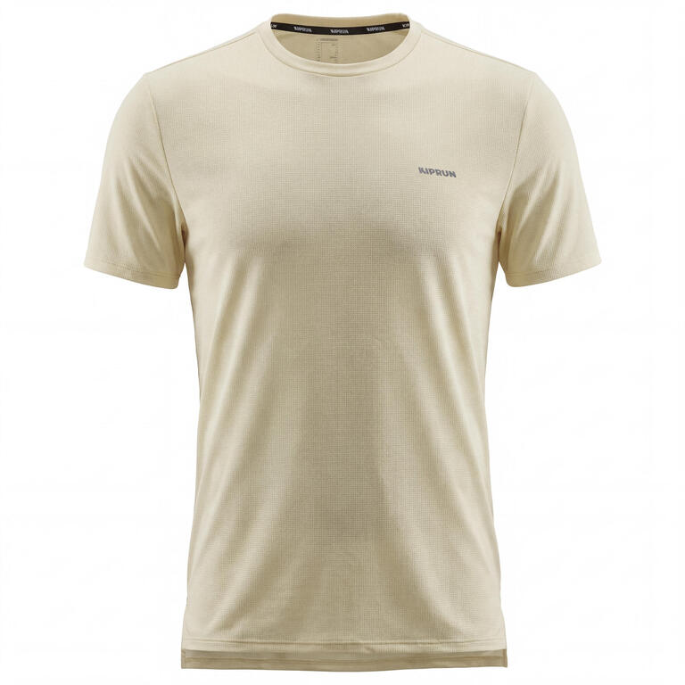 Men's running T-shirt, Kiprun Run 500 - Yellow