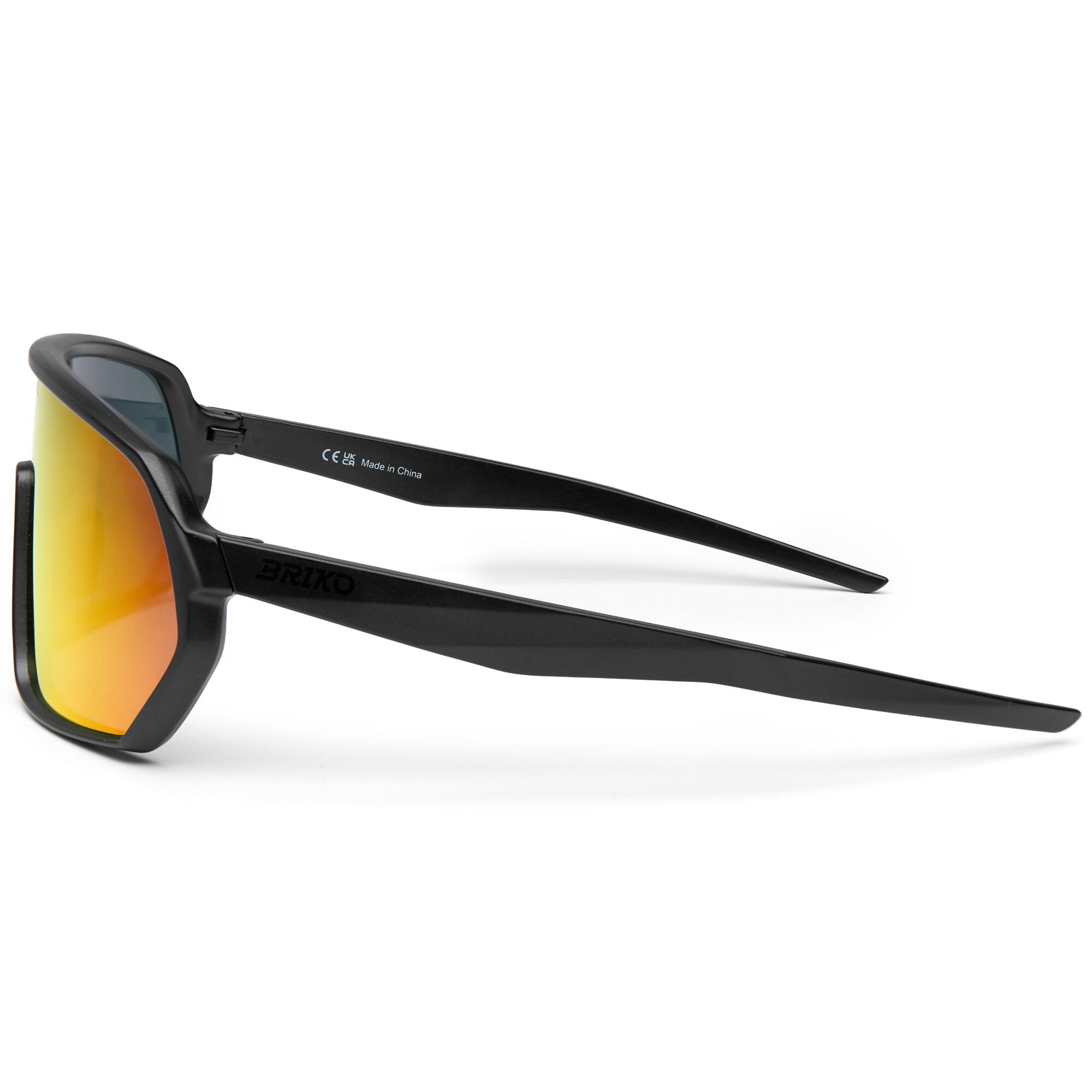 Occhiali da sole ciclismo Briko MIND REVO Black Metallic neri 3/4