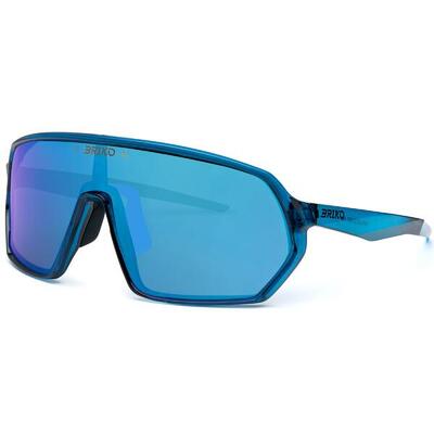 Occhiali da sole ciclismo Briko MIND REVO Crystal Blue Shiny blu