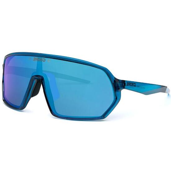 Occhiali da sole ciclismo Briko MIND REVO Crystal Blue Shiny blu