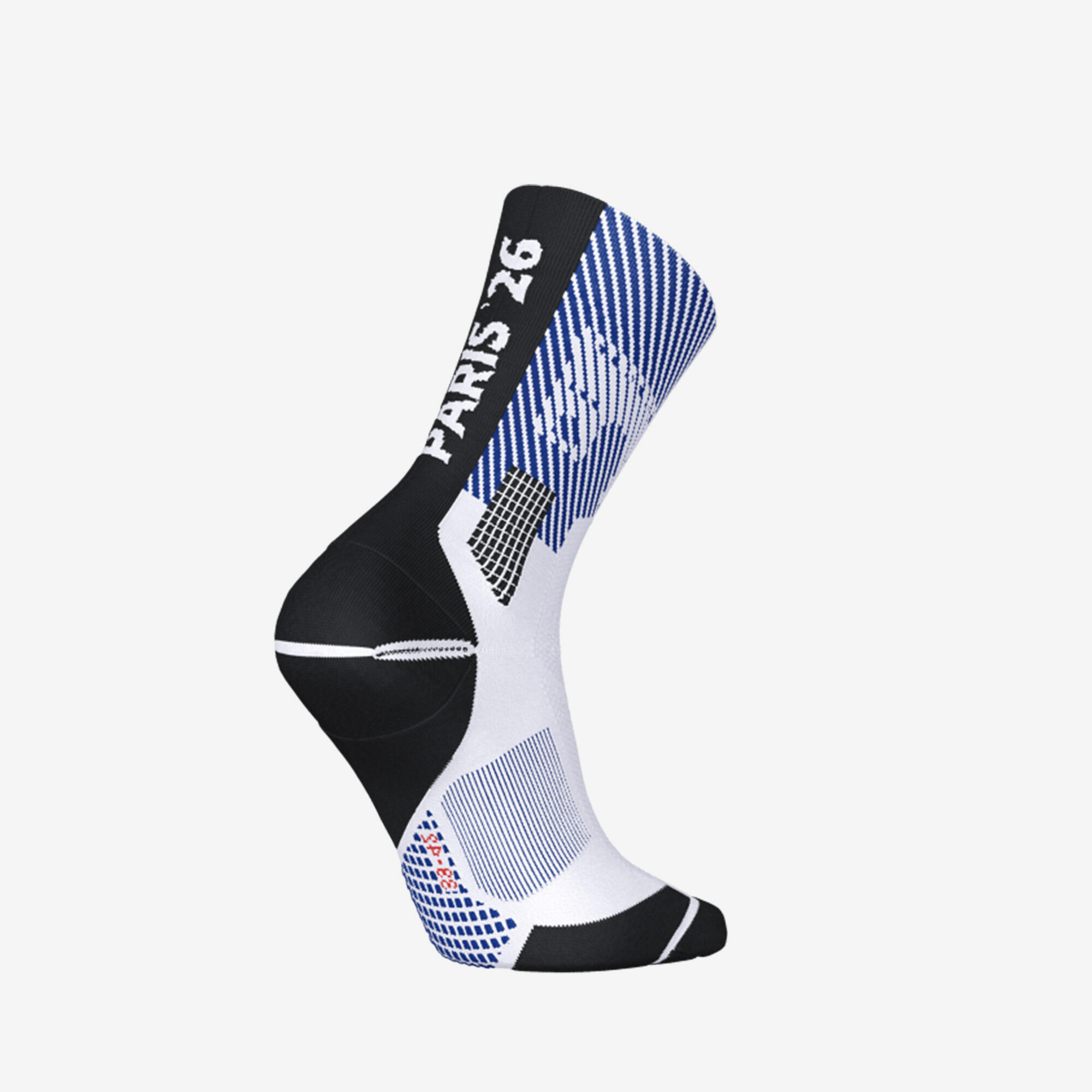 Running-Socken Kiprun Run900 dick mittelhoch limitierte Edition Paris 26 2/3