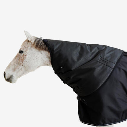 Couvre cou équitation imperméable cheval - allweather 200 grammes noir