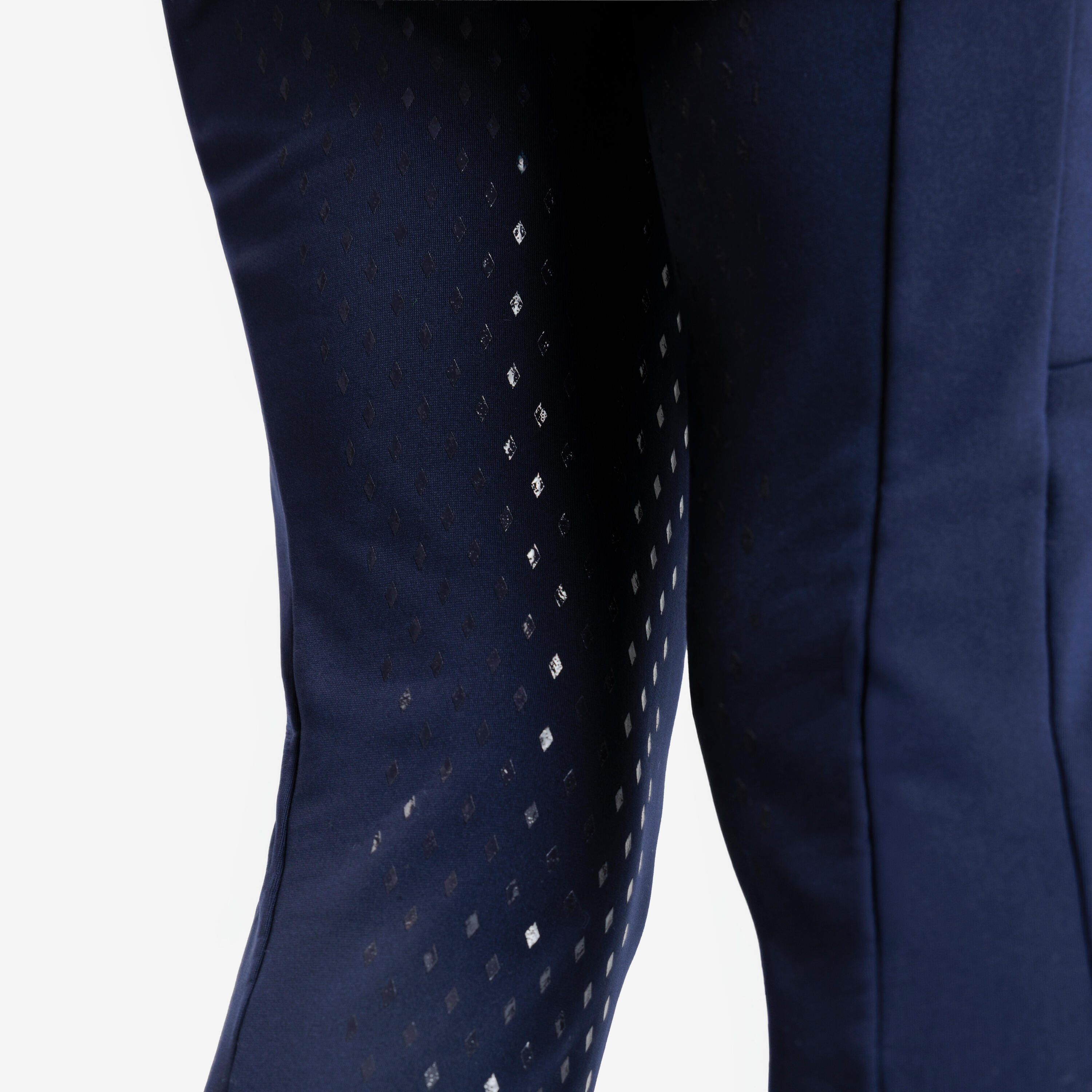 Calças Quentes de Equitação Full Grip Inverno Criança Azul 7/7