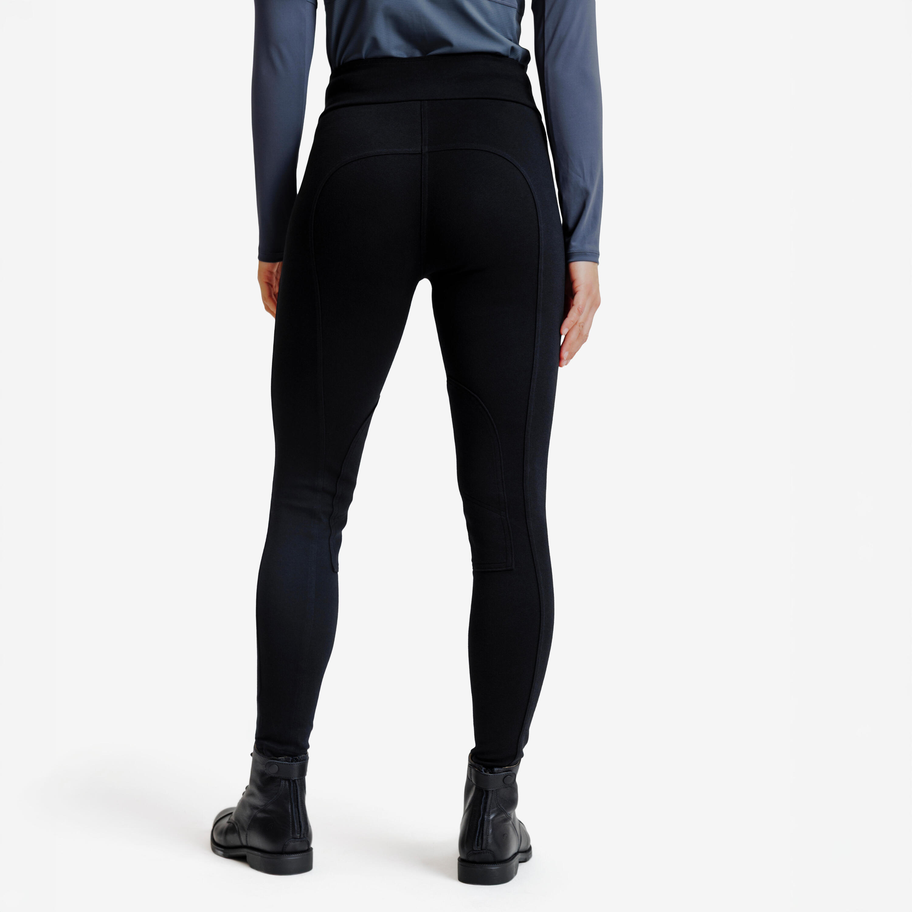 Reitleggings Damen - 100 schwarz 5/5