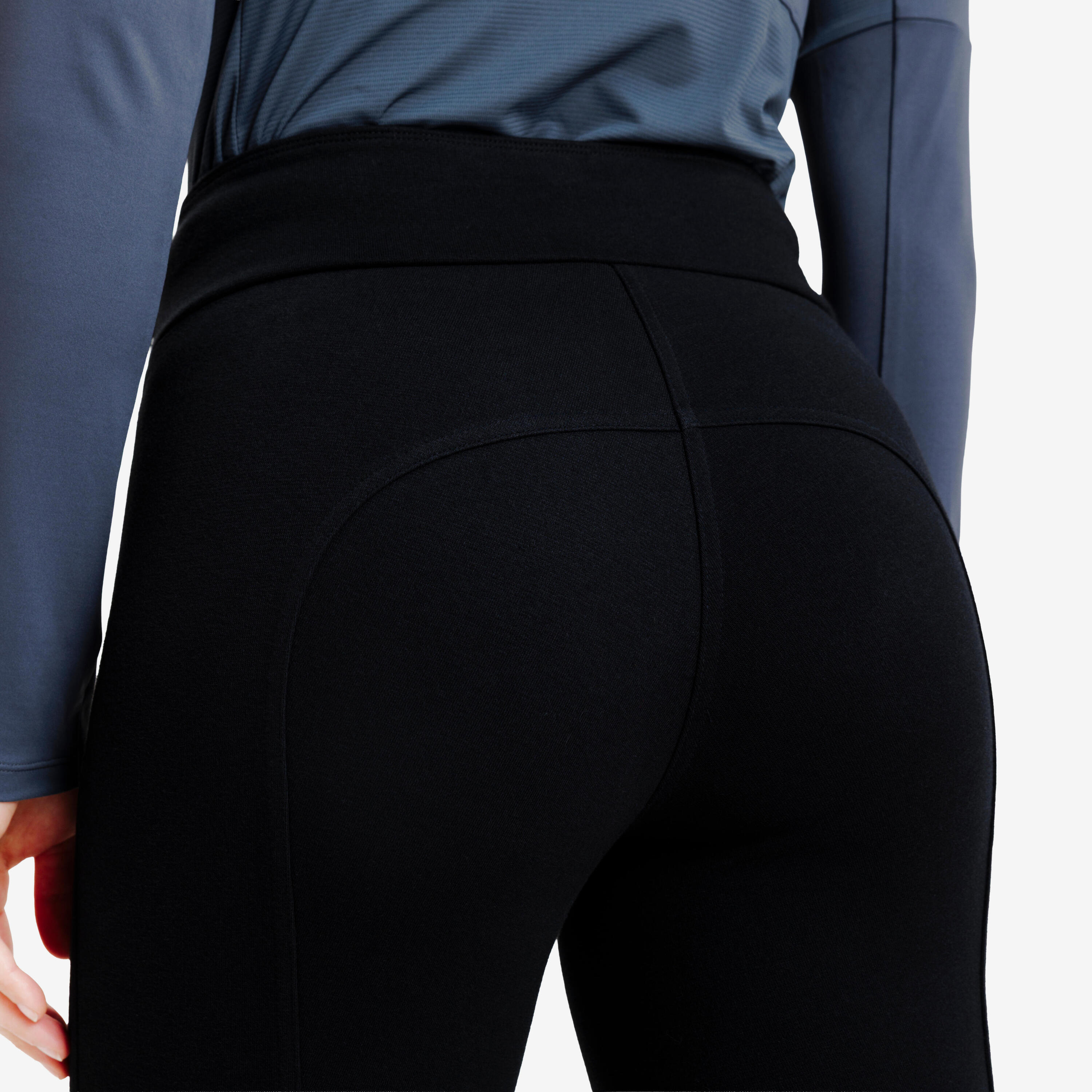 Reitleggings Damen - 100 schwarz 3/5