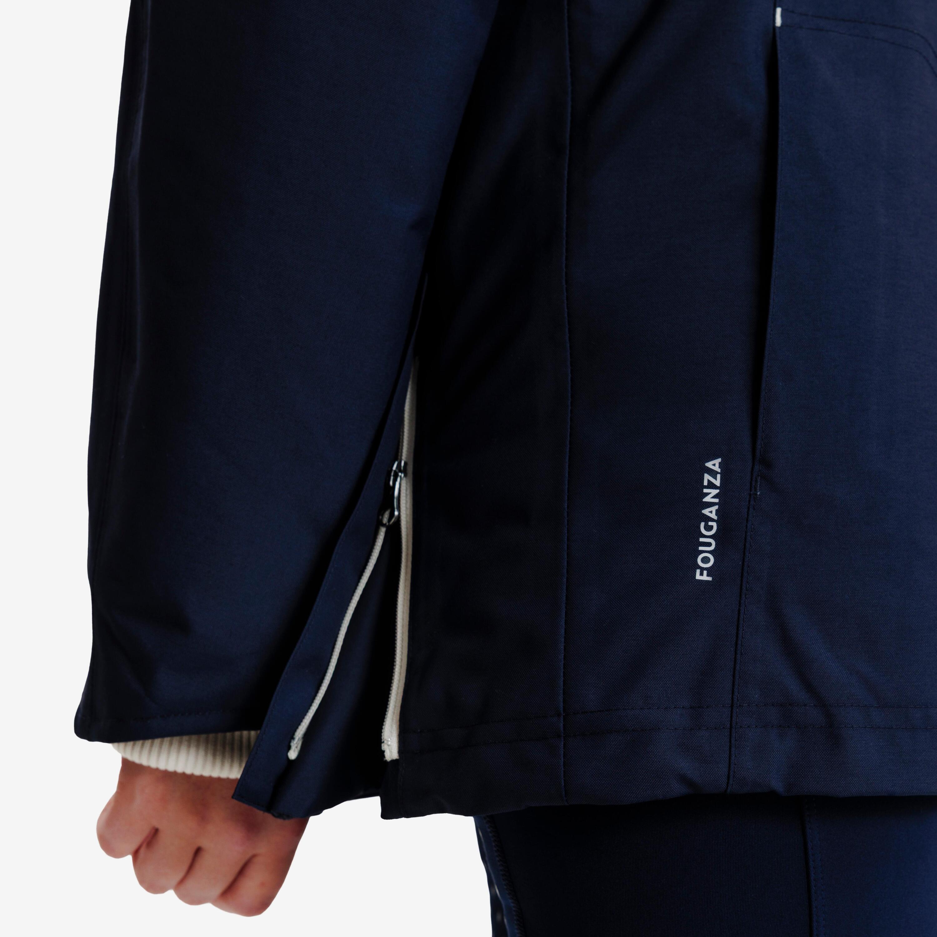 Parka d’équitation imperméable chaud enfant – 500 bleu 6/10