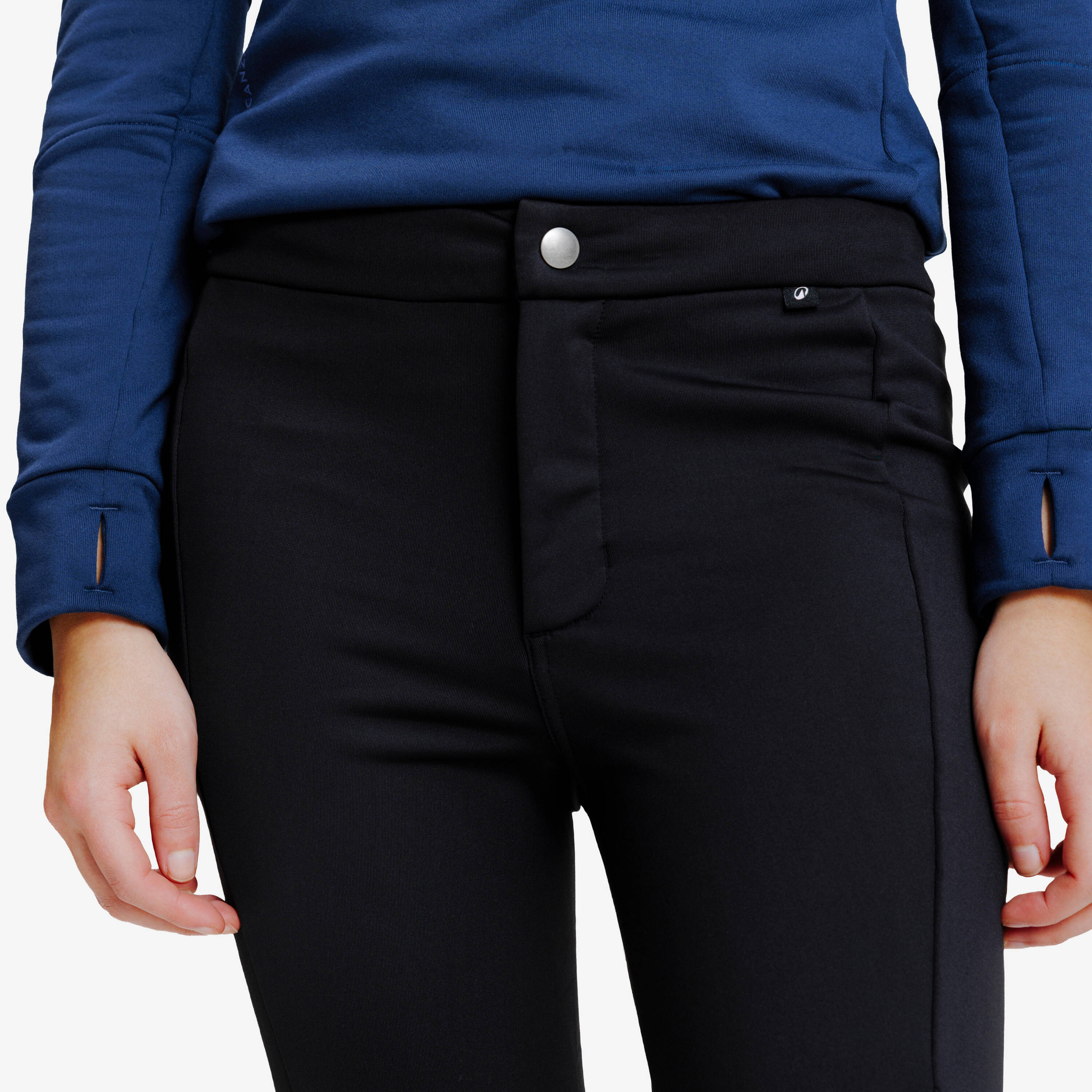 Kids' Horse Riding Jodhpurs Warm - Black -  2