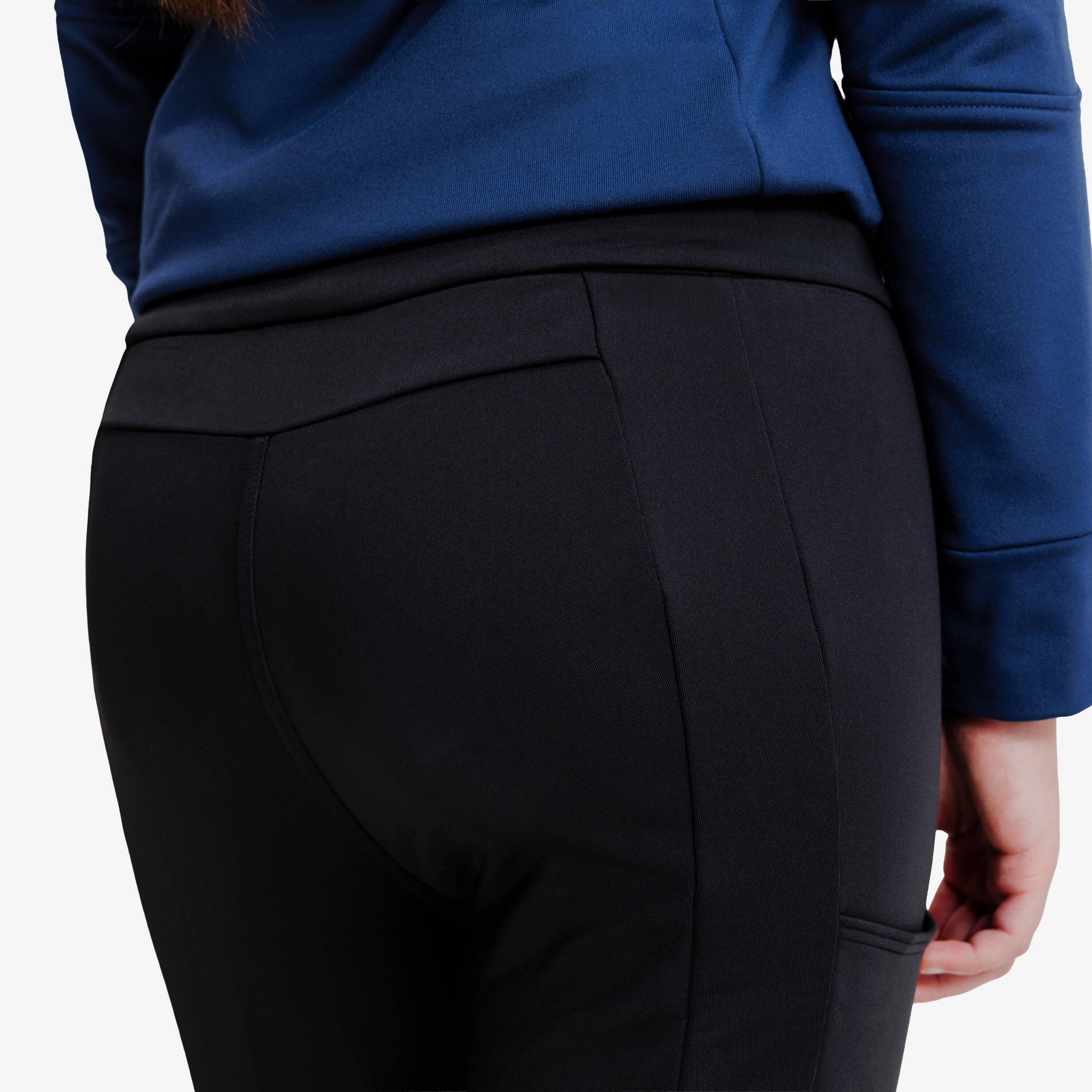 Kids' Horse Riding Jodhpurs Warm - Black -  4