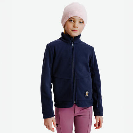 Polaire équitation enfant - 100 vieux rose