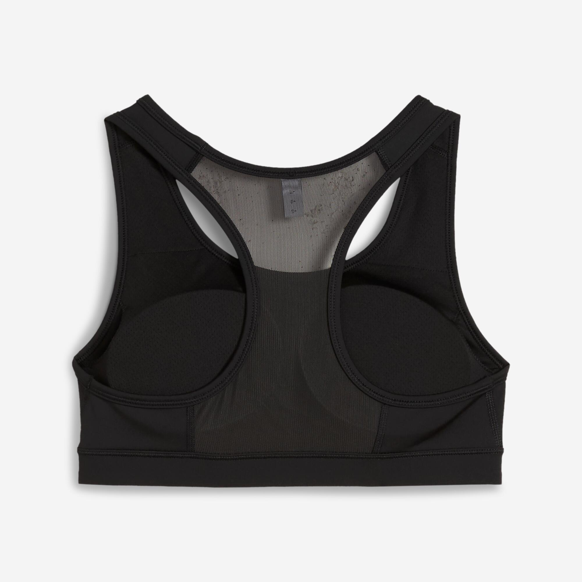 Top de Suporte Médio de Desporto Mulher Preto 2/2