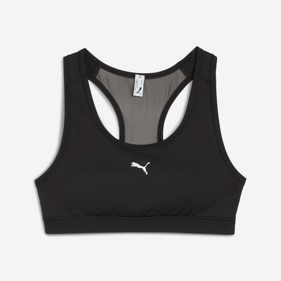 Reggiseno sportivo Puma donna palestra traspirante sostegno medio nero