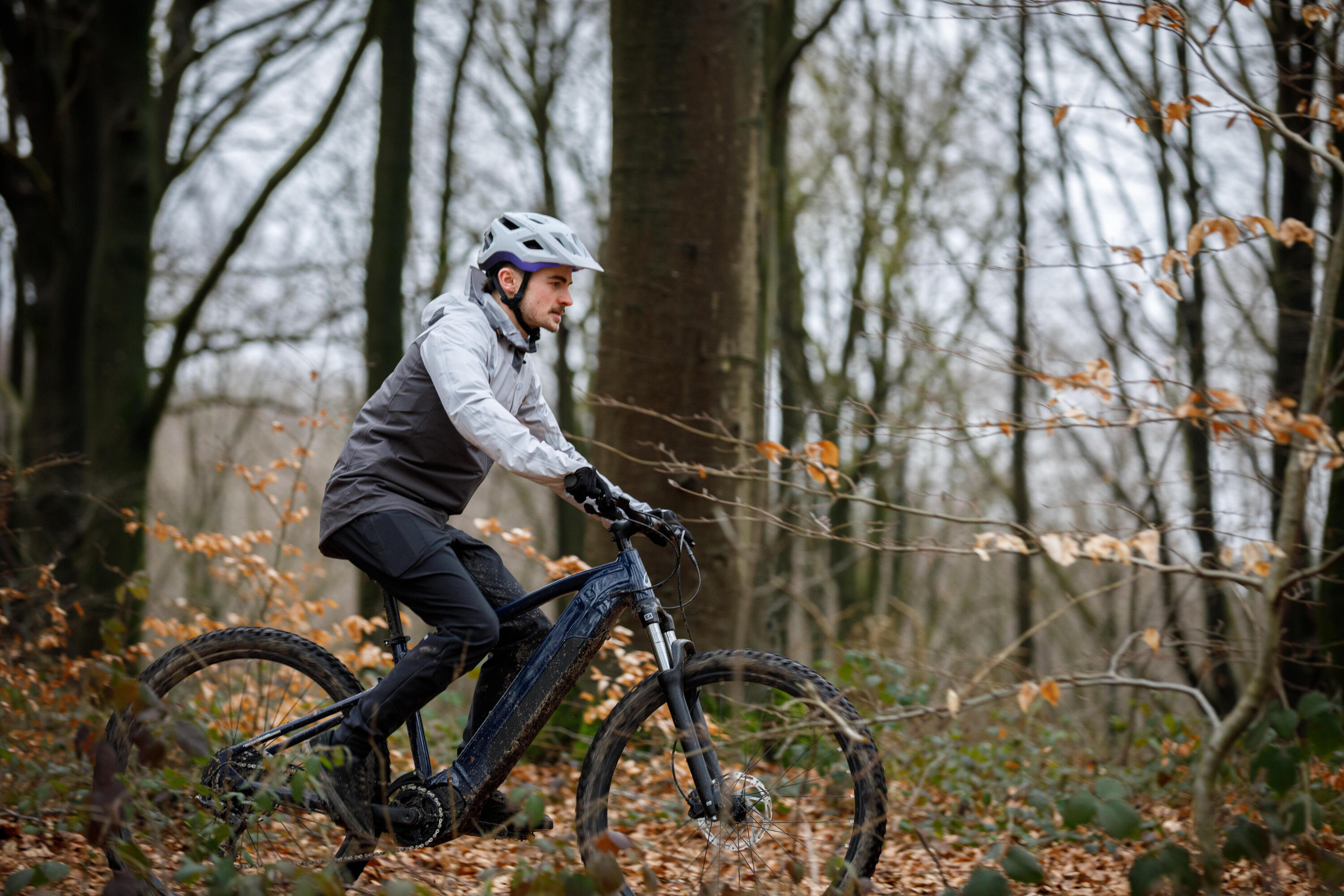 Elektro-Touren-Mountainbike halbsteif 29" Aluminiumrahmen, E-Expl 140 blau 9/10