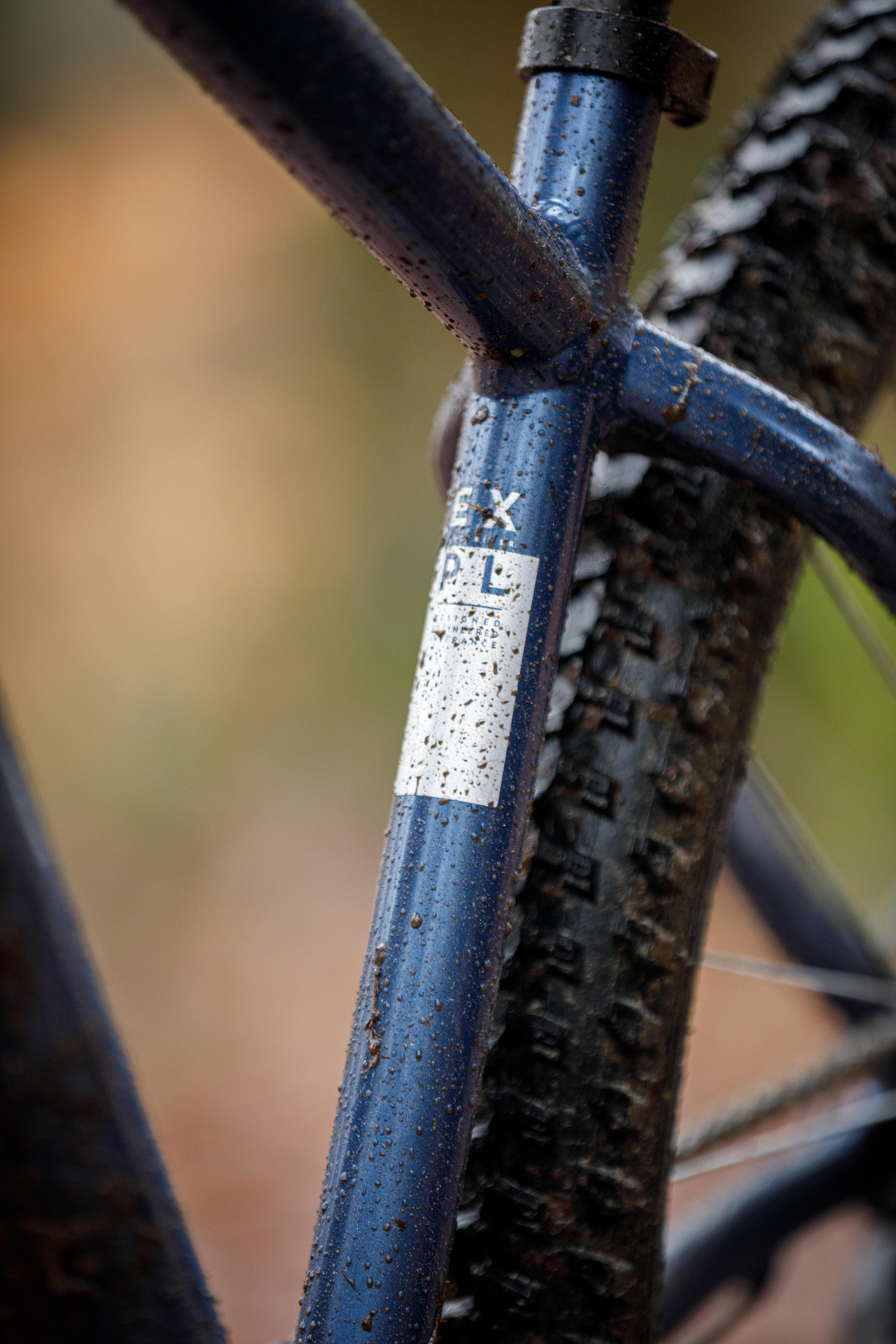 Bicicleta de montaña 29" Expl 100 azul suspensión delantera cuadro aluminio 15/27