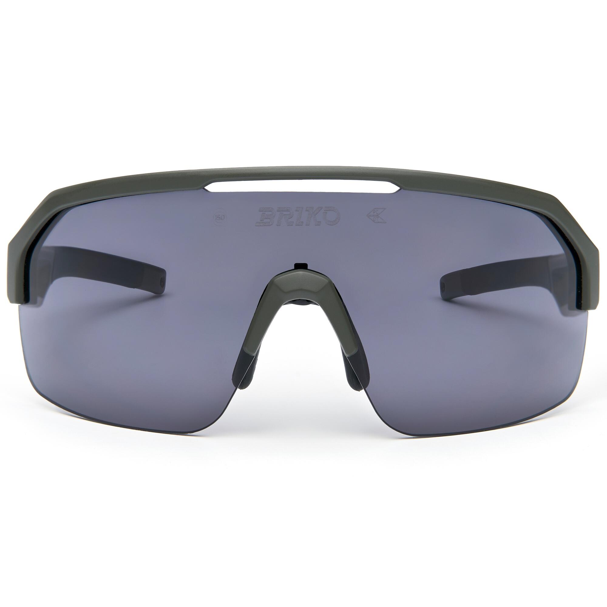 Occhiali da sole ciclismo Briko Load Green military verdi 2/4
