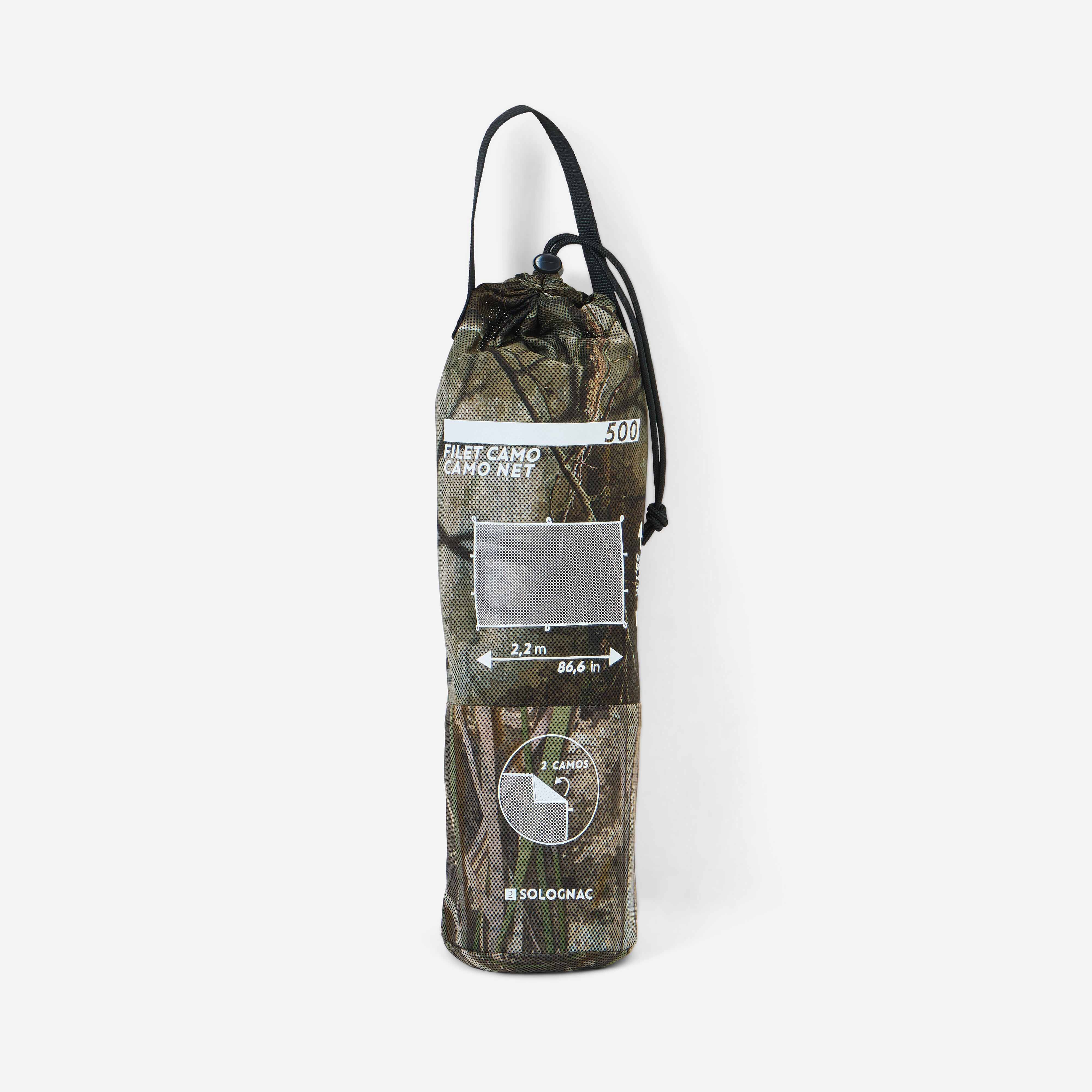 Plasă reversibilă ușoară camuflaj 2,2X1,4m
