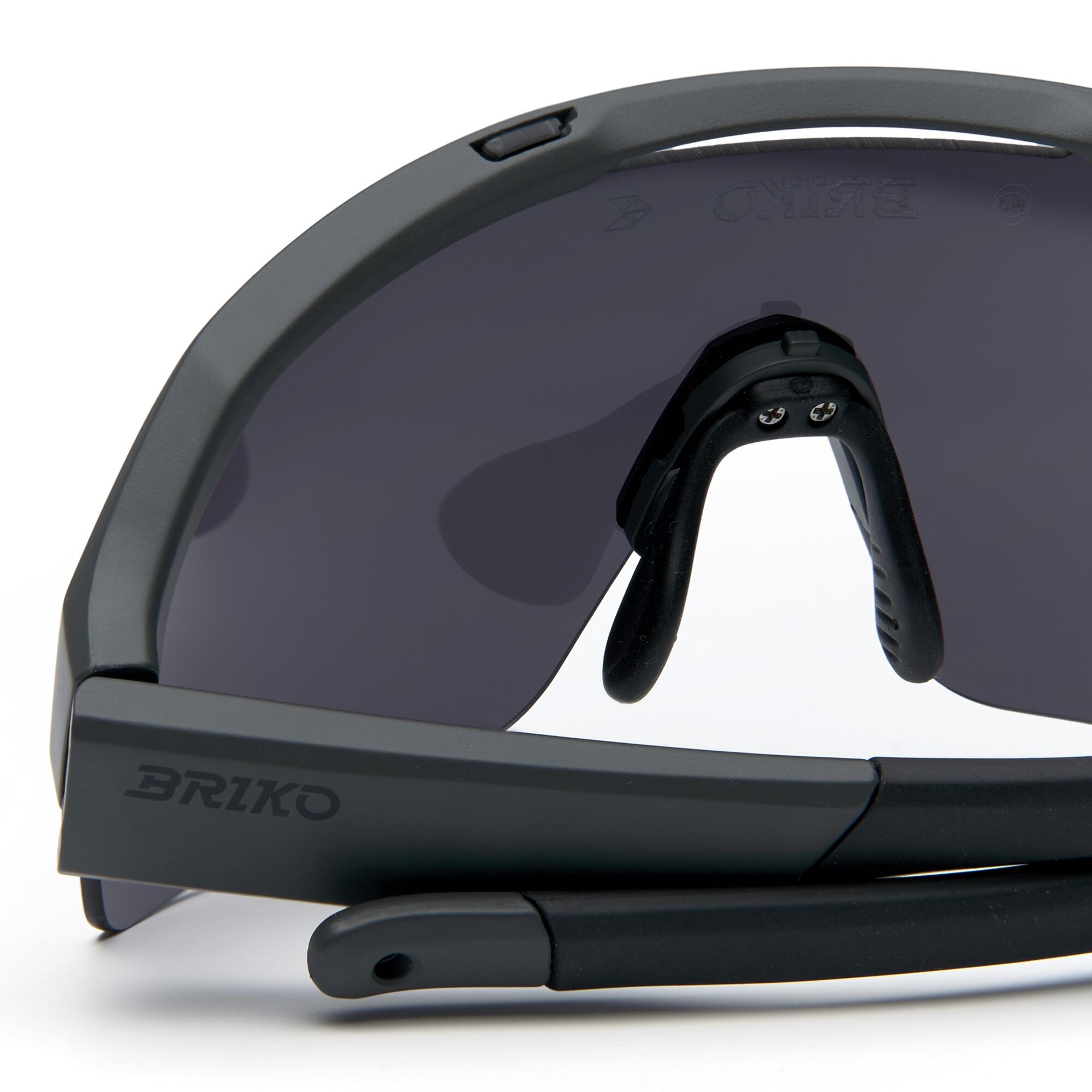 Occhiali da sole ciclismo Briko Load Revo Gray grigi 4/4