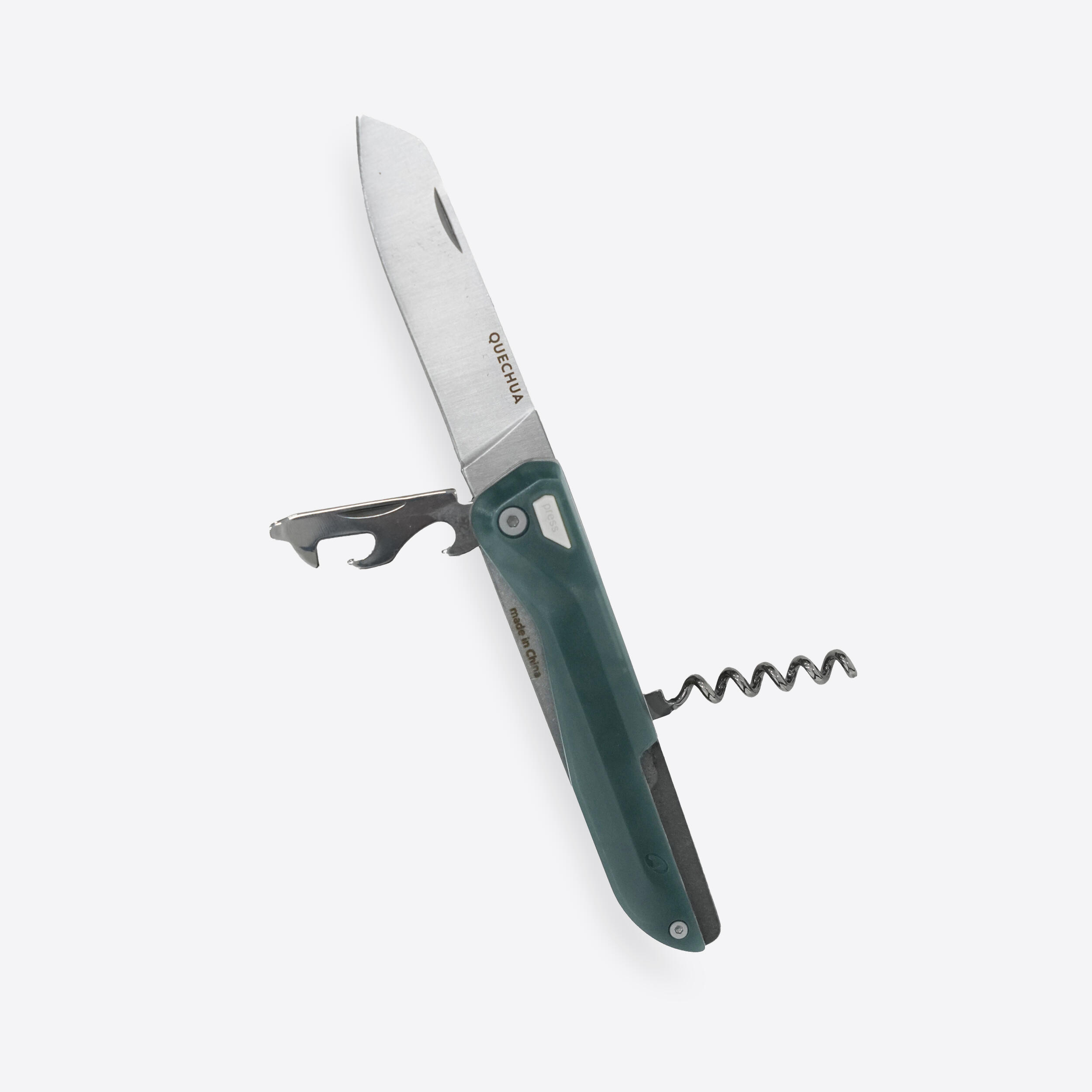Multi-Tool Hiking Knife with Blade Lock, 500 - QUECHUA