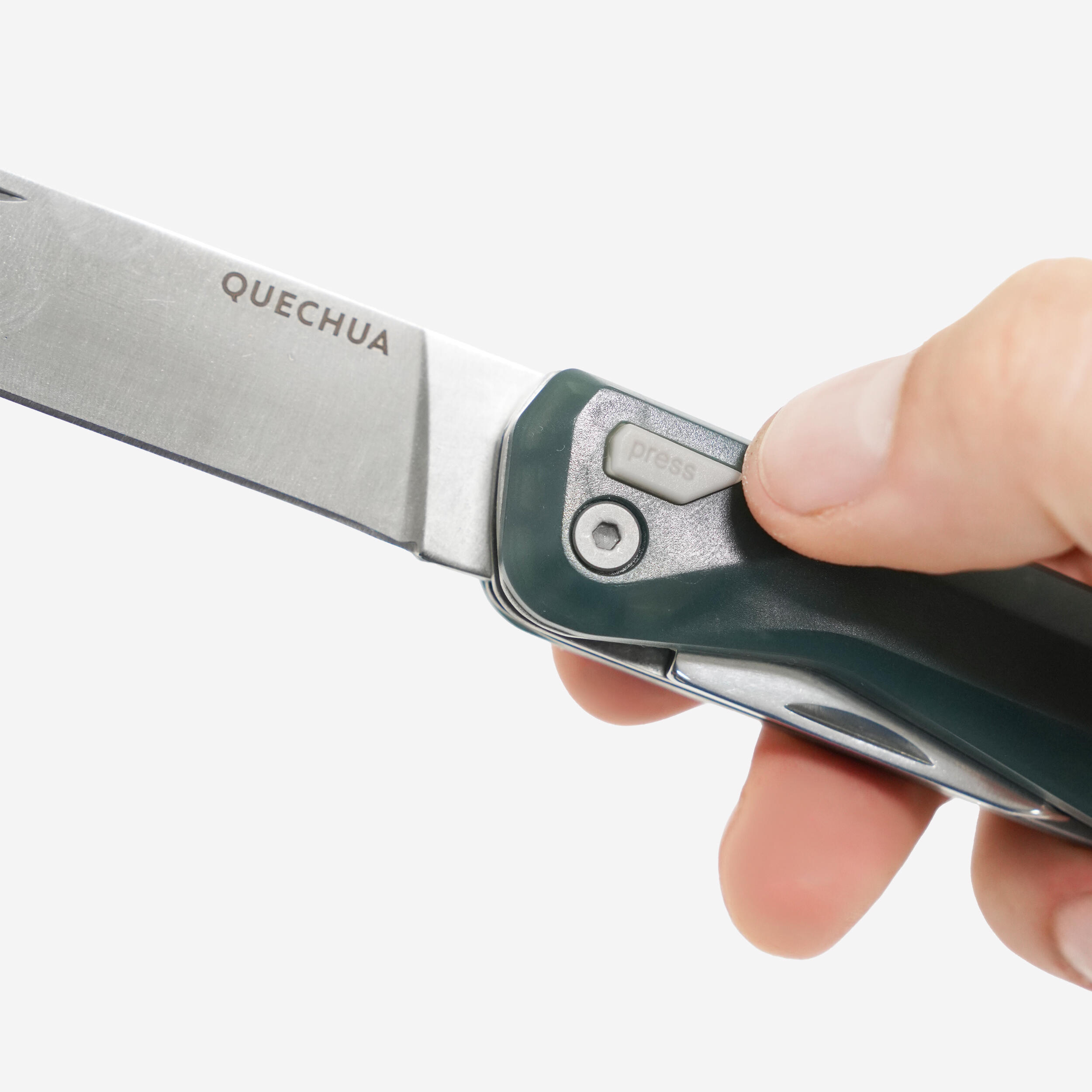 Multi-Tool Hiking Knife with Blade Lock, 500 - QUECHUA