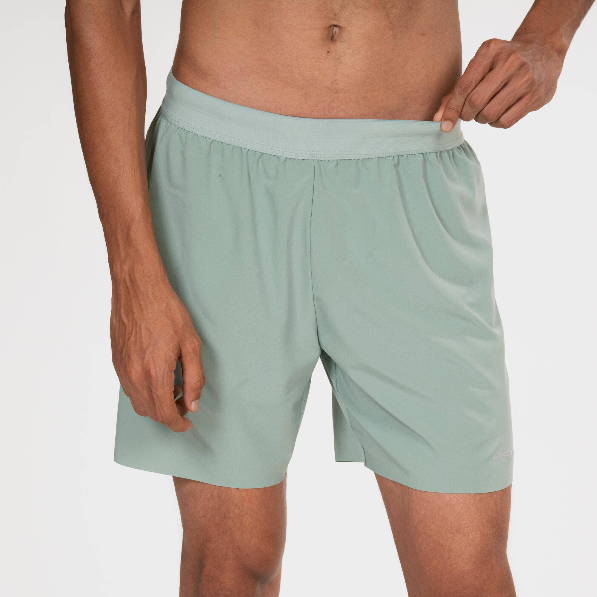 Men's running shorts - KIPRUN Run 500 Comfort - Frozen green -  3