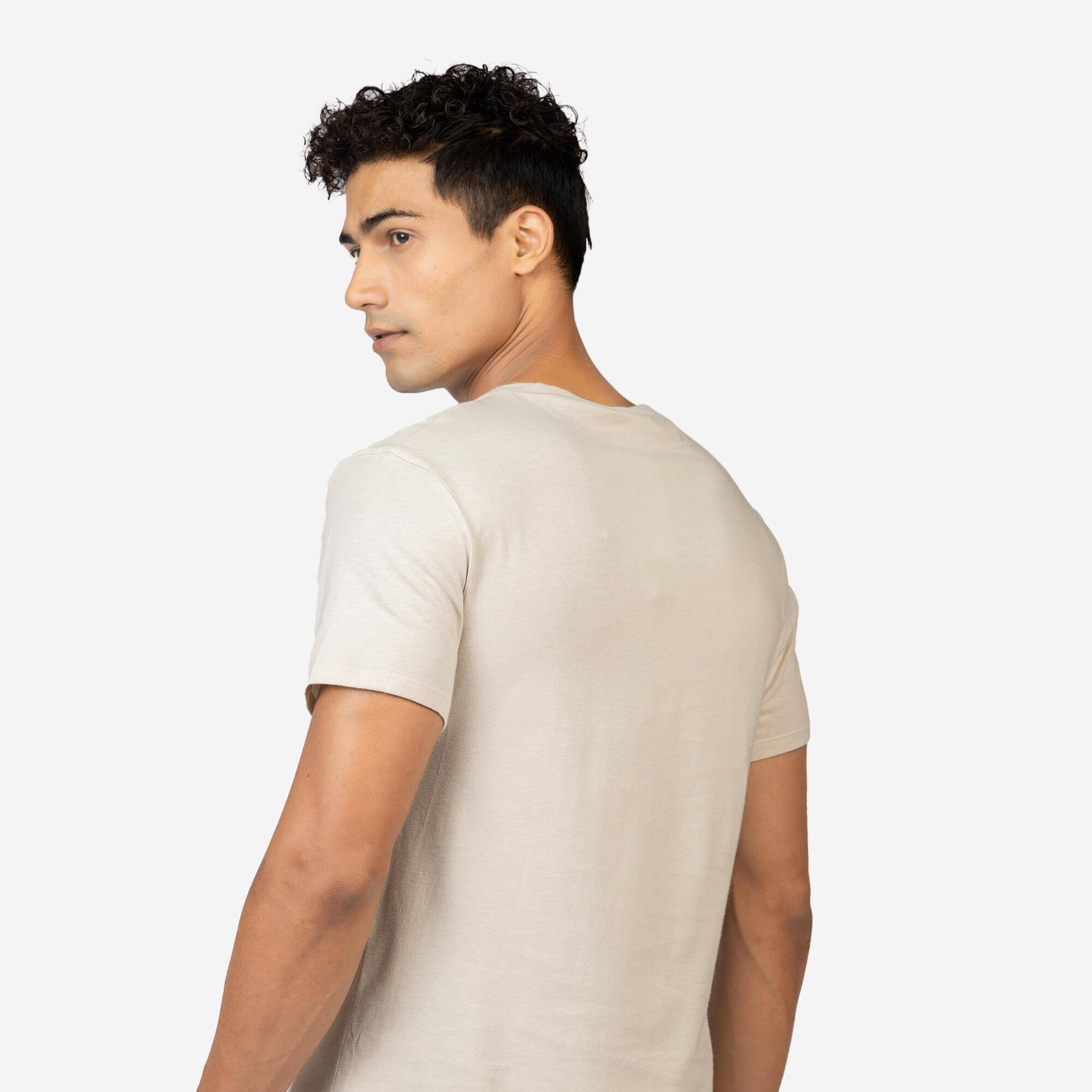 Men's Fitness Cotton T-Shirt 100 Sportee - Green -  5