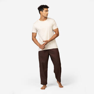 Men's Fitness Cotton T-Shirt 100 Sportee - Green