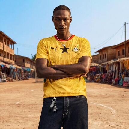 Uitshirt Ghana wereldbeker voetbal 2026 replica voor volwassenen