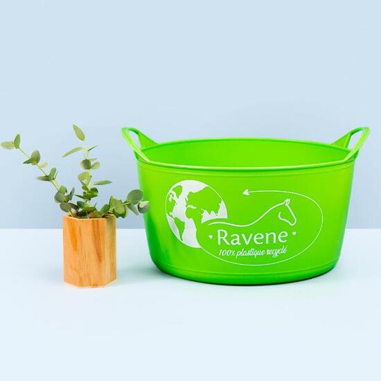 Seau flexible équitation - recyclé - 15L vert