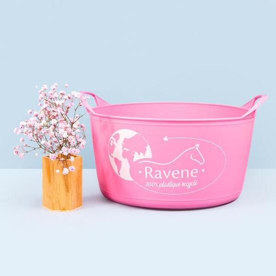 Seau flexible équitation - recyclé - 15L rose