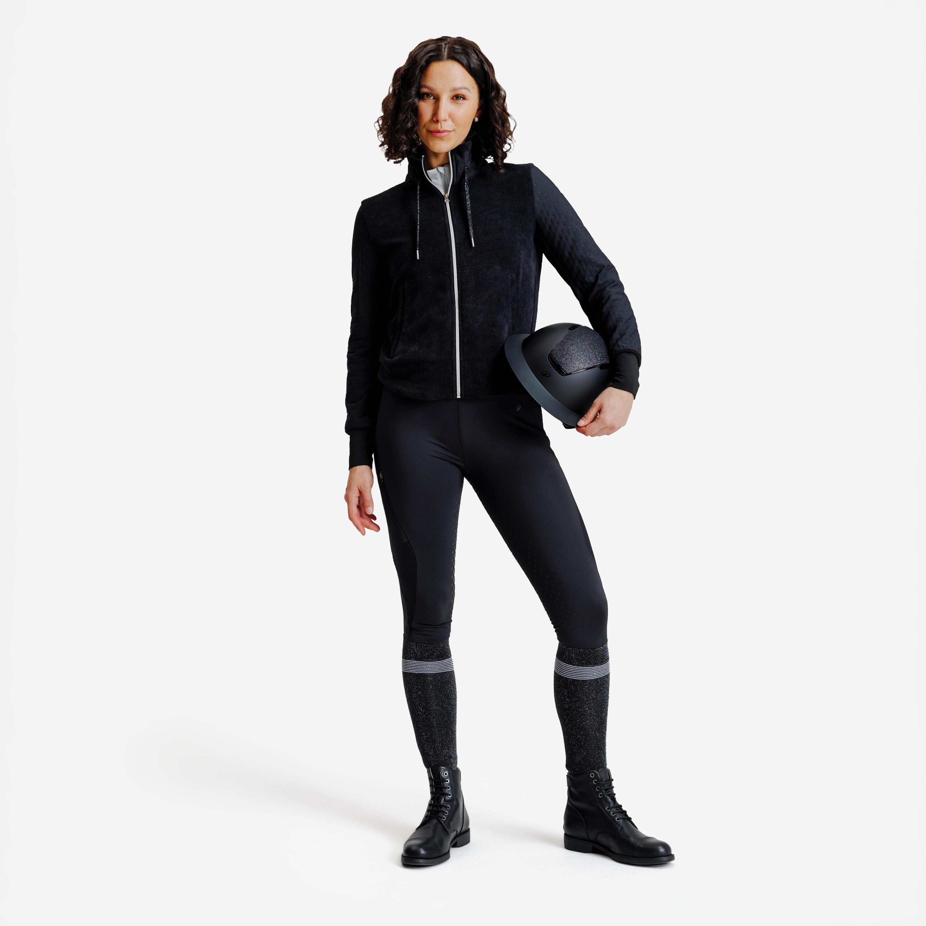 Women’s Warm Winter Riding Leggings Full Silicone Grip 2/8