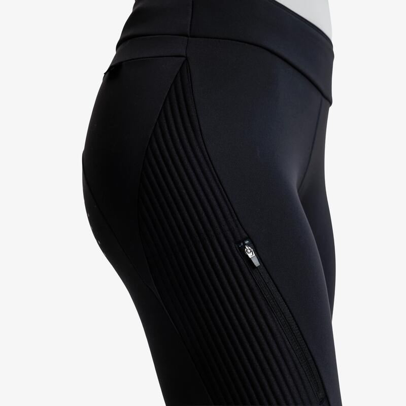 Colanți călduroși echitație iarnă full grip silicon Negru Damă