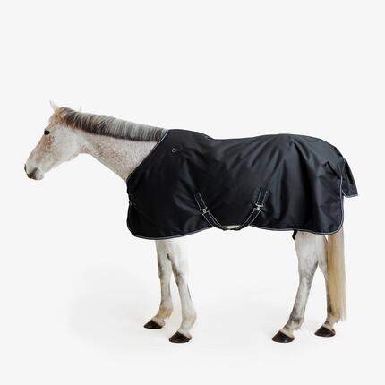 Couverture imperméable extérieur cheval et poney - Allweather 200g 600D noir