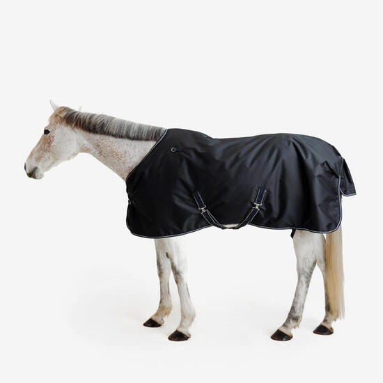 Couverture imperméable extérieur cheval et poney - Allweather 200g 600D noir
