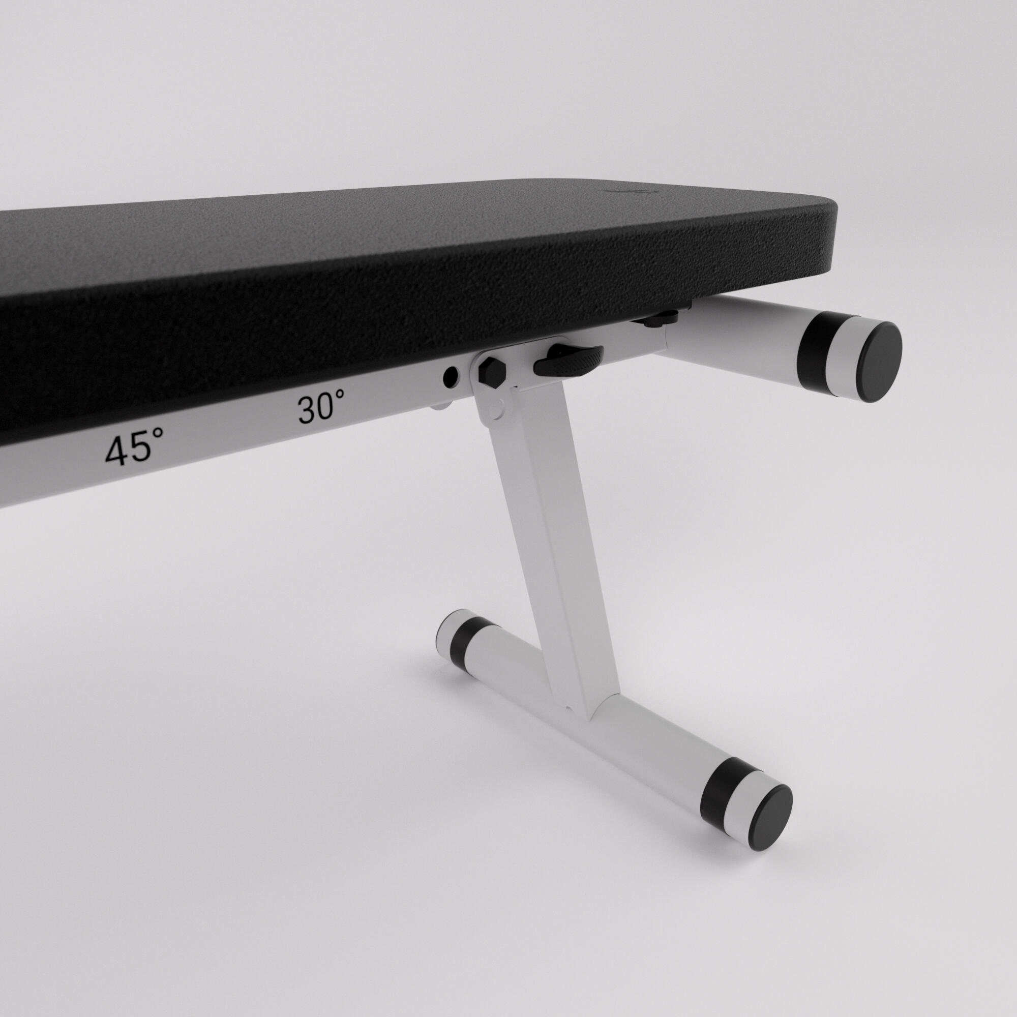 Banc de musculation pliable et inclinable, 500 - DOMYOS