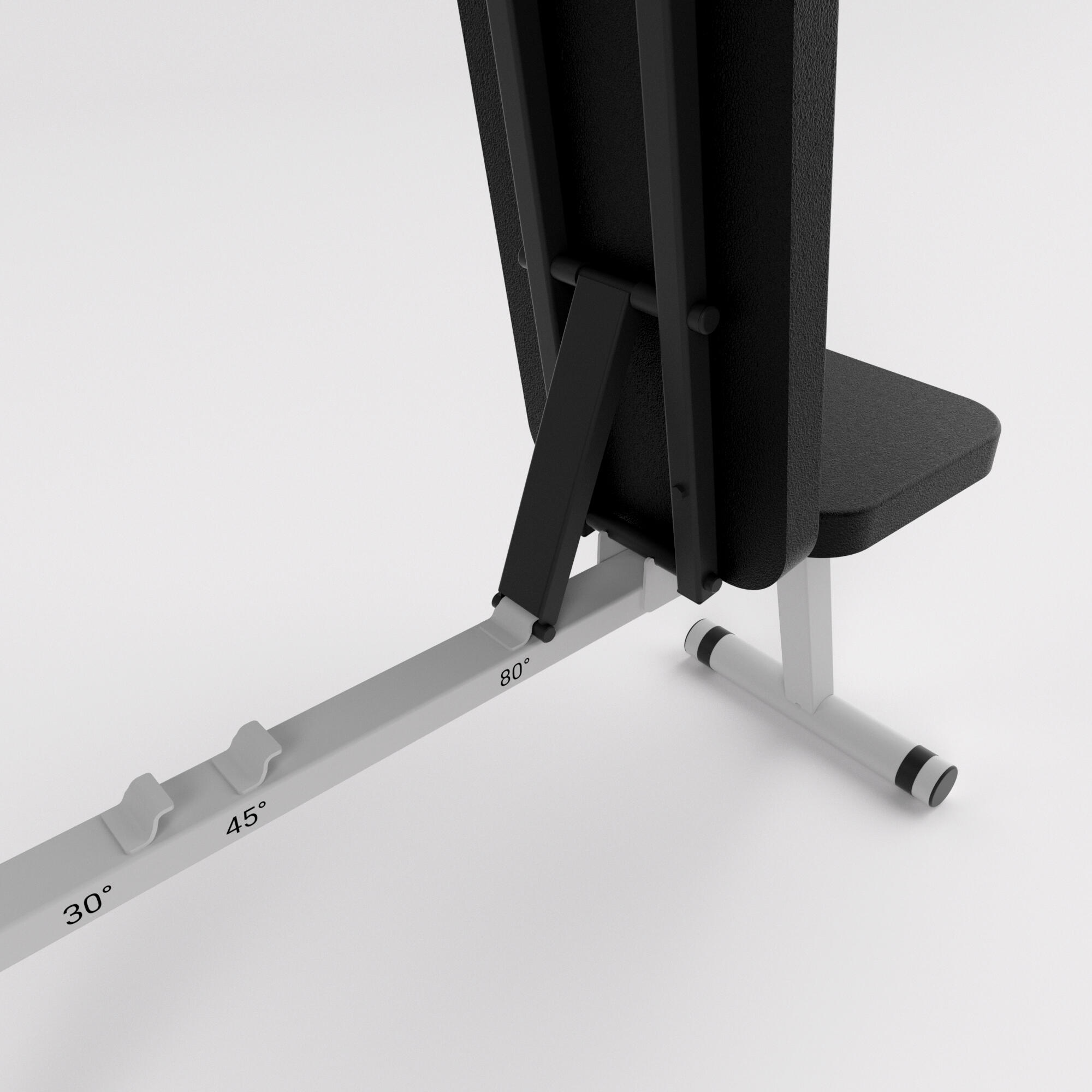 Banc de musculation pliable et inclinable, 500 - DOMYOS