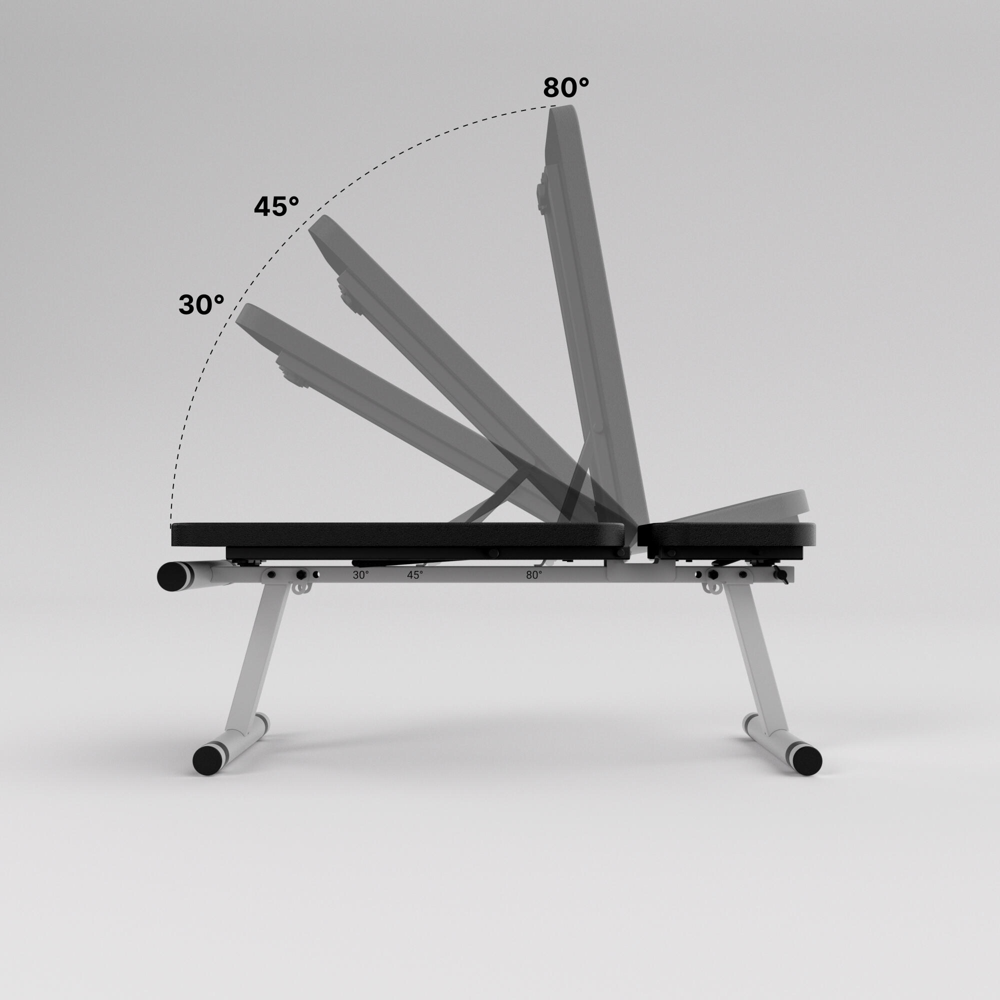 Banc de musculation pliable et inclinable, 500 - DOMYOS