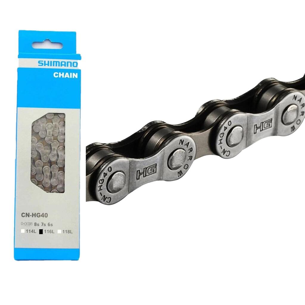 Cadena Shimano CN-HG40 6/7/8 Velocidades 116 Eslabones