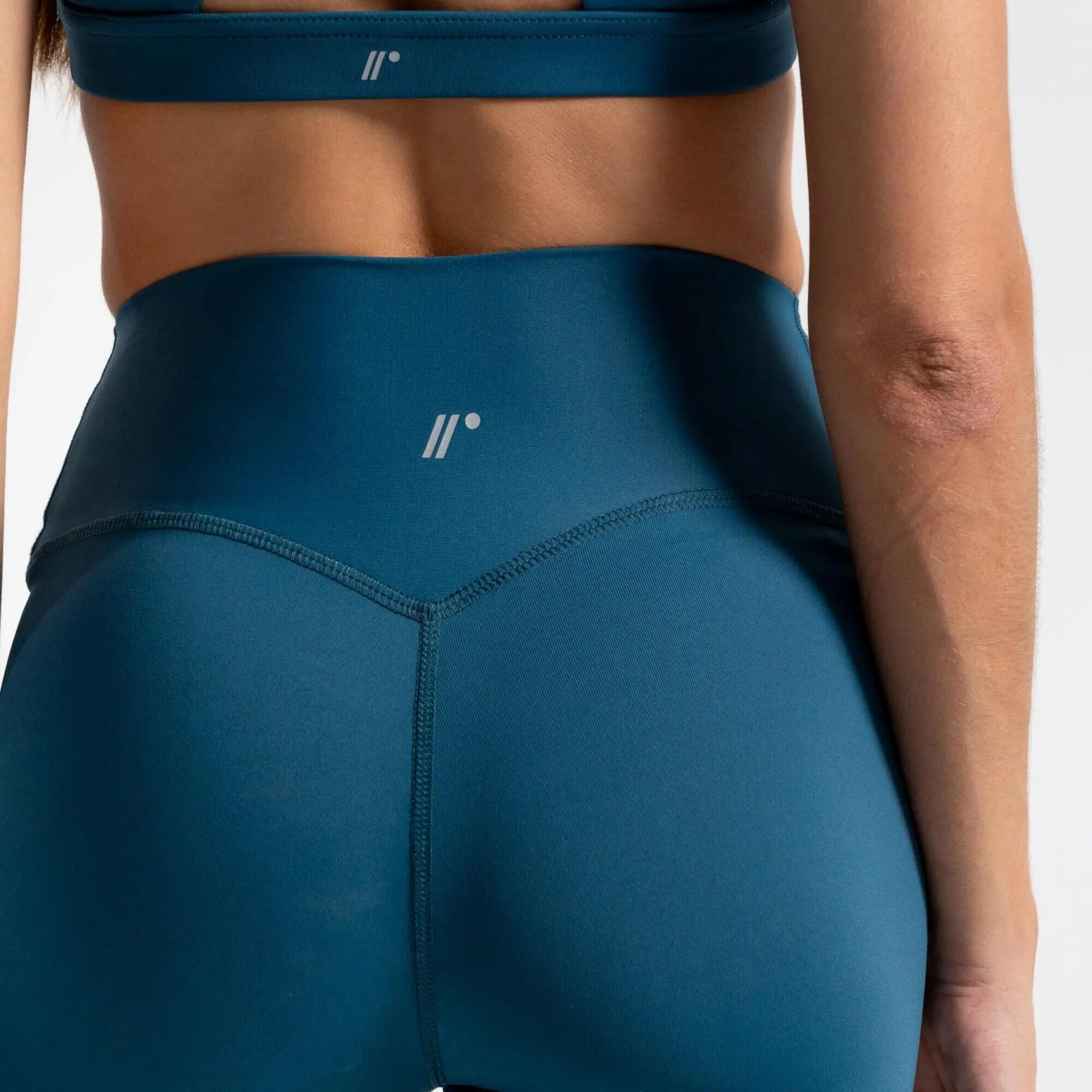 Short de fitness de costuras planas para Mujer Racketball Vital - Azul 5/6
