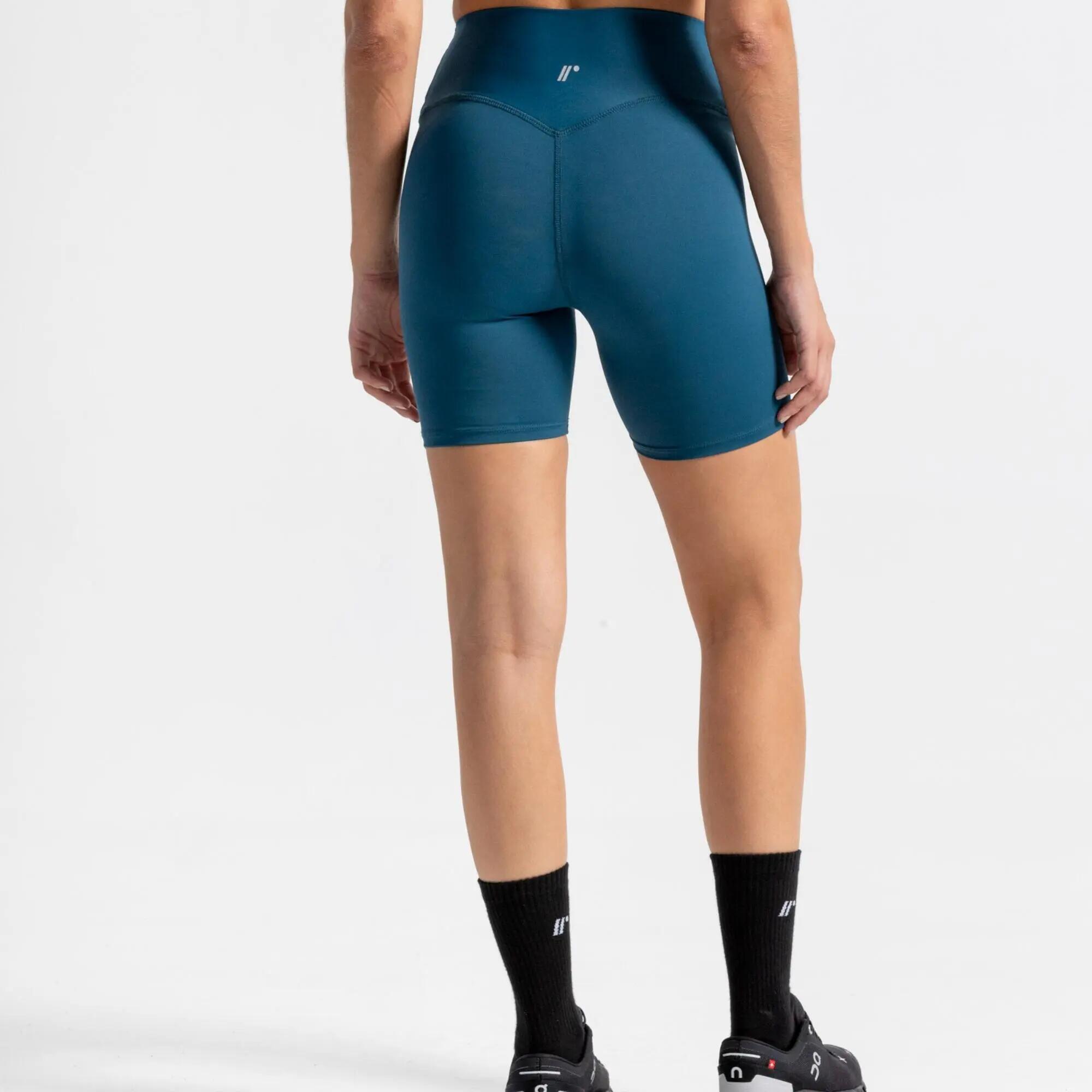 Short de fitness de costuras planas para Mujer Racketball Vital - Azul 4/6