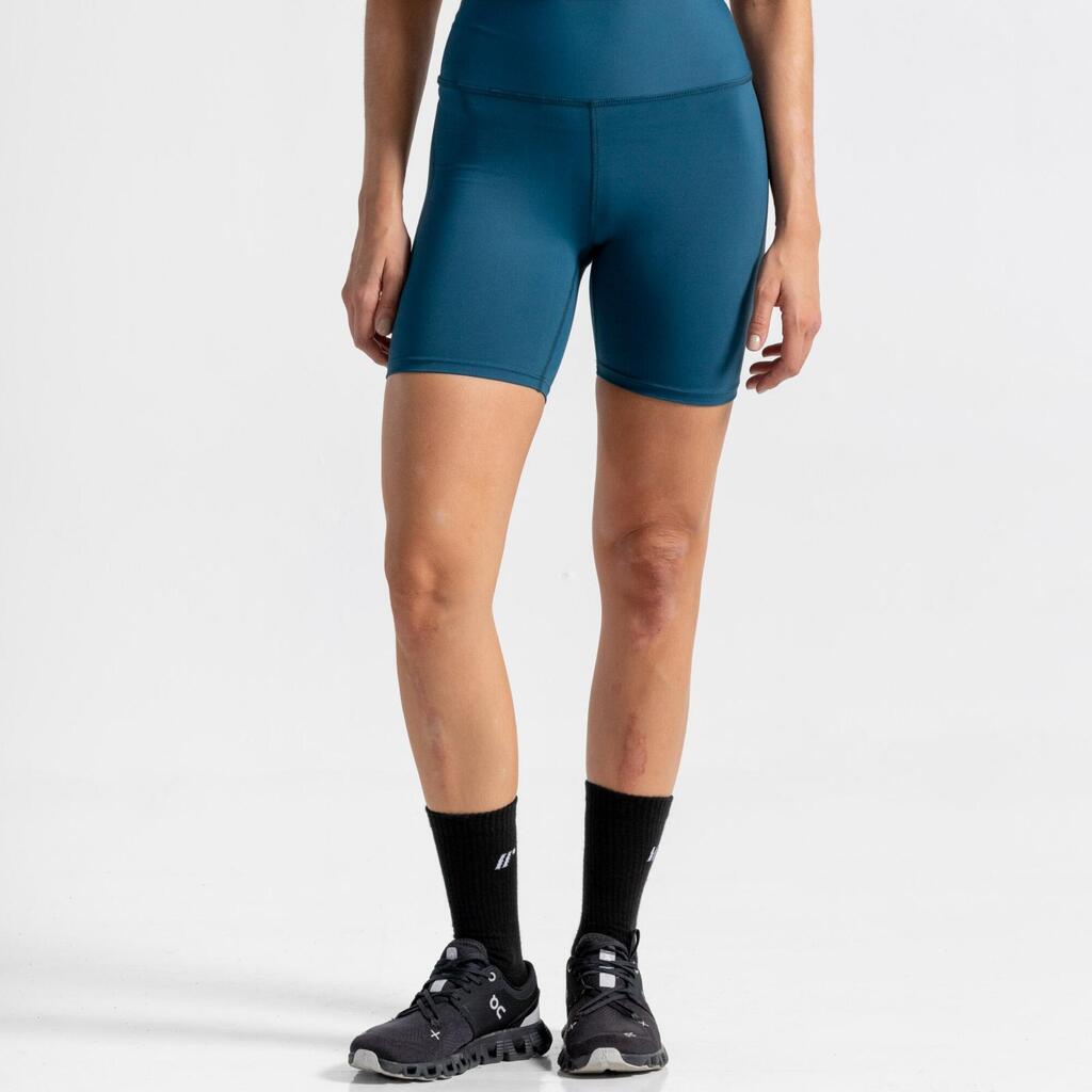 Short de fitness de costuras planas para Mujer Racketball Vital - Azul