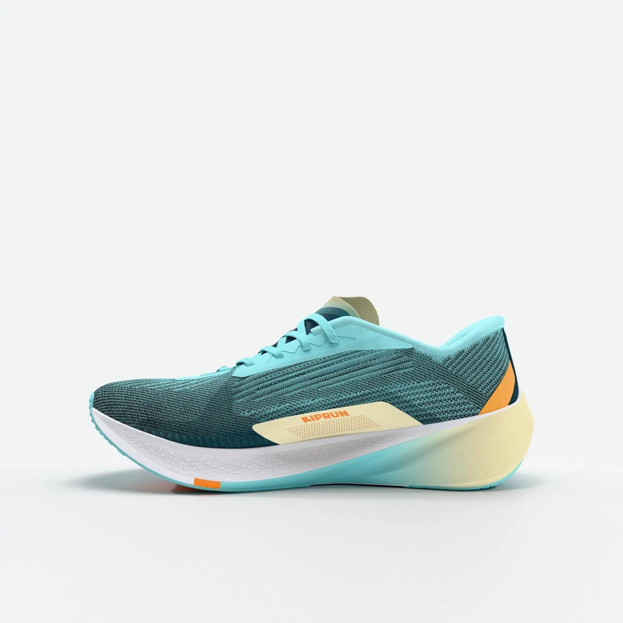 Women's versatile road running shoes, KIPRUN KIPCORE PREMIUM, Blue -  4